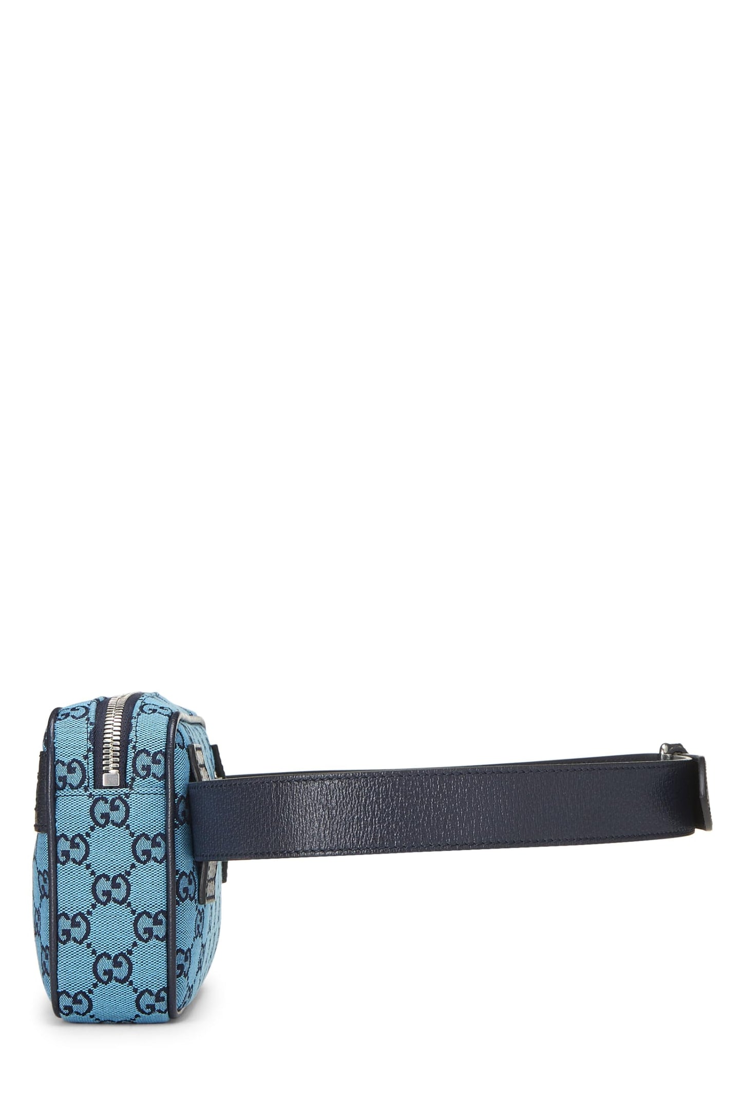Gucci,  Blue GG Canvas Marmont Belt Bag, Blue
