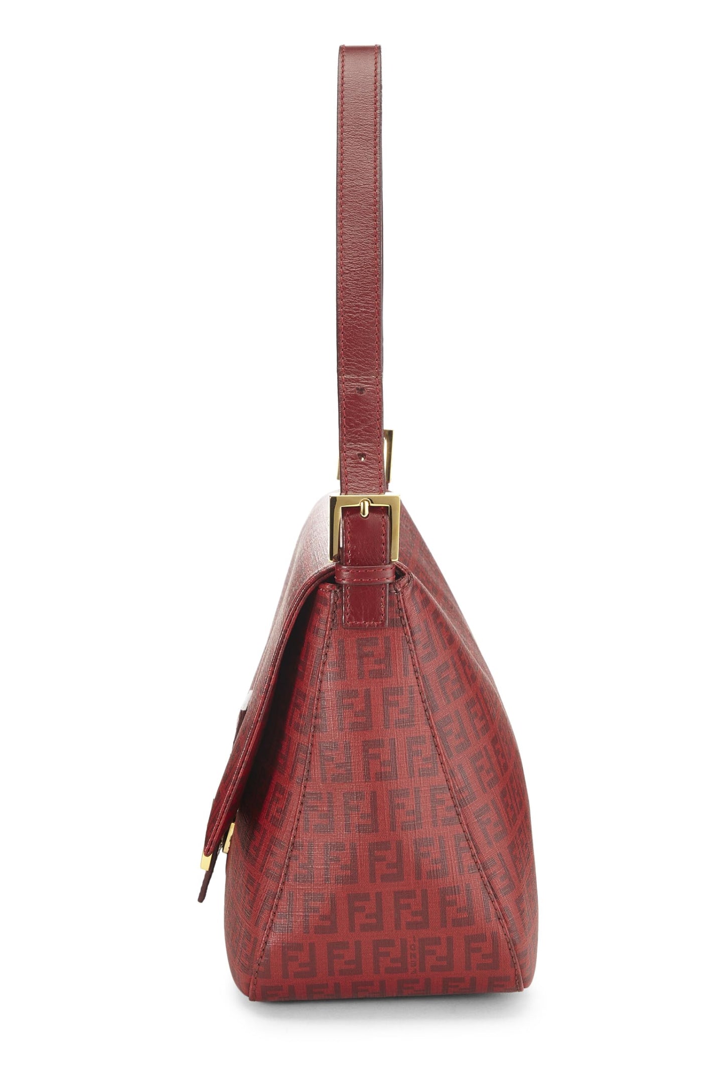 Fendi,  Red Zucchino Coated Canvas Mama, Red