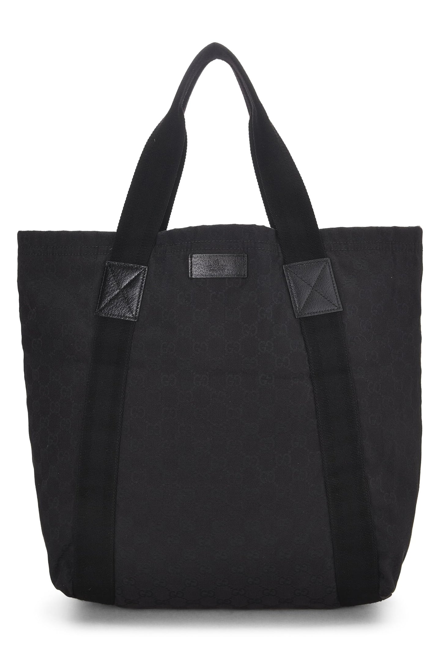 Gucci,  Black Original GG Canvas Flat Tote, Black