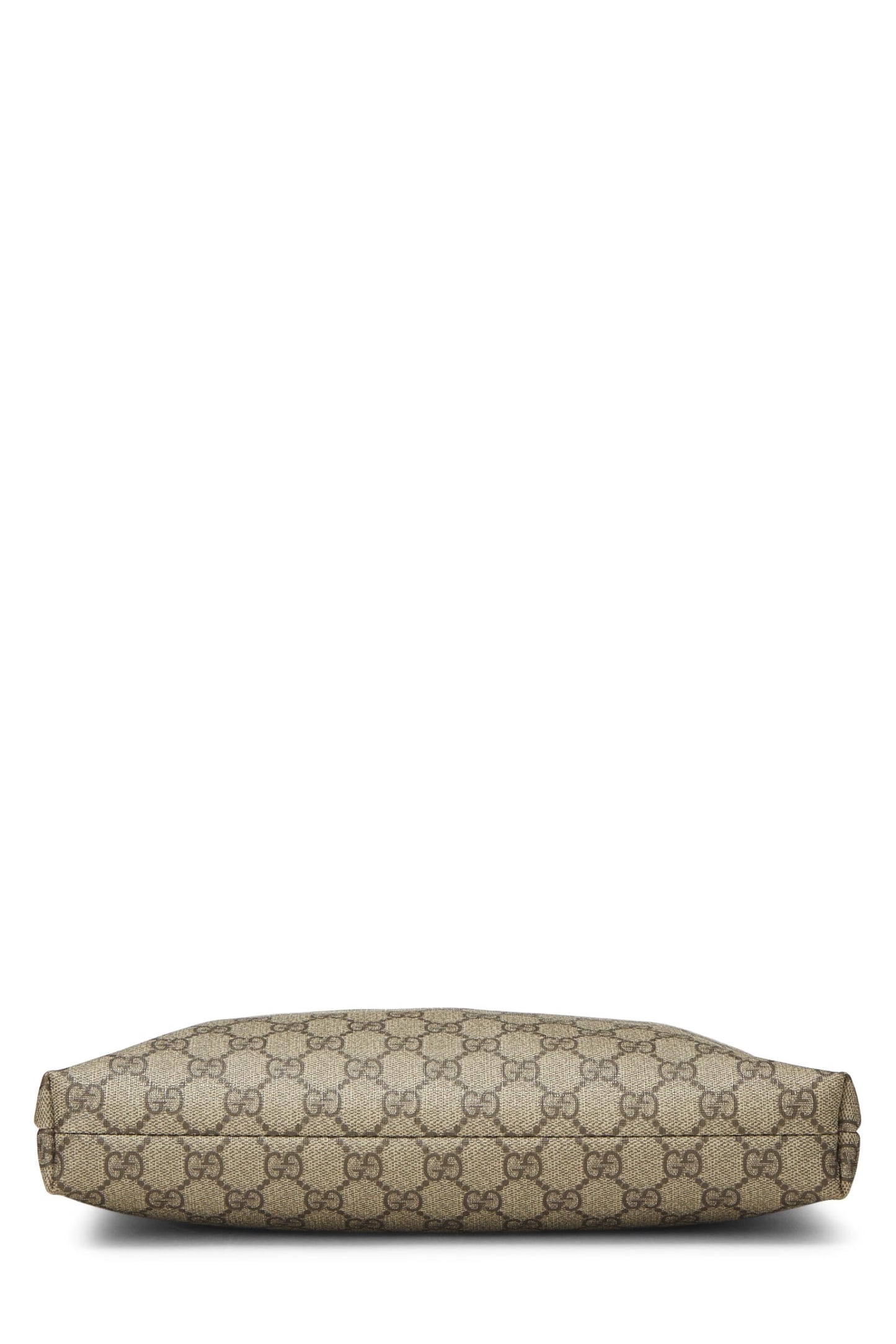 Gucci,  Brown Original GG Supreme Canvas Zip Flat Messenger, Brown