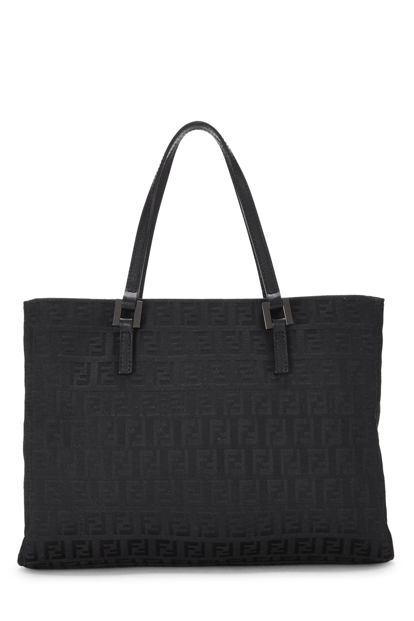 Fendi,  Pink Zucchino Canvas Tote Small, Black