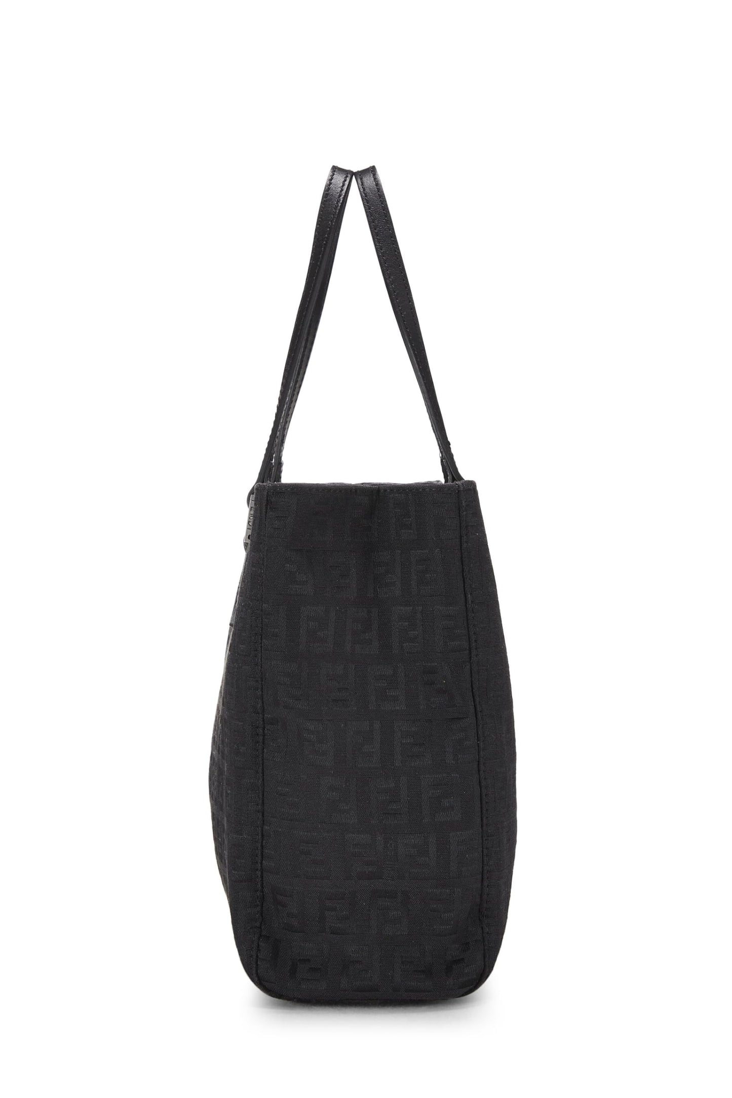 Fendi,  Pink Zucchino Canvas Tote Small, Black