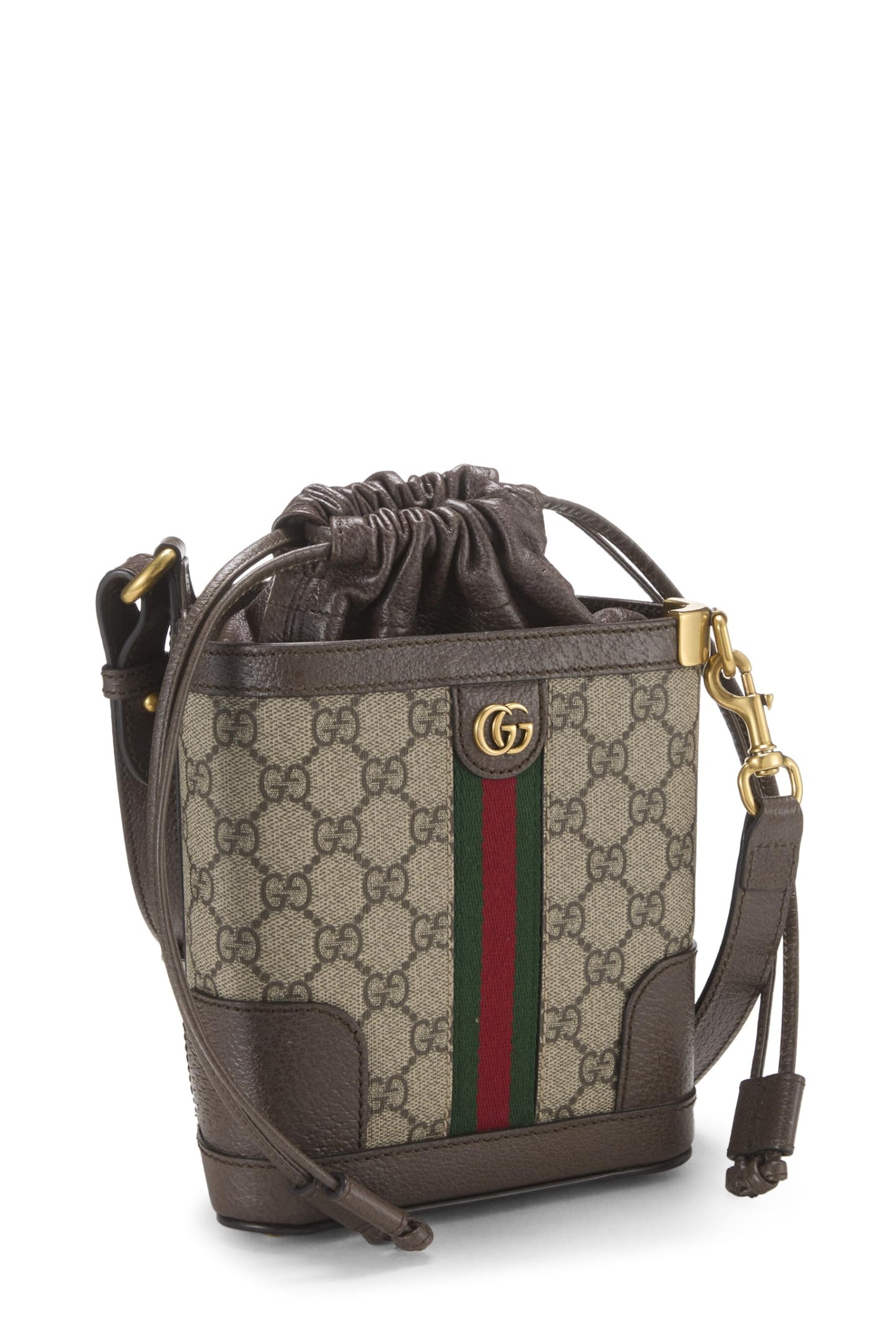 Gucci,  Original GG Supreme Canvas Ophidia Bucket Bag Small, Brown