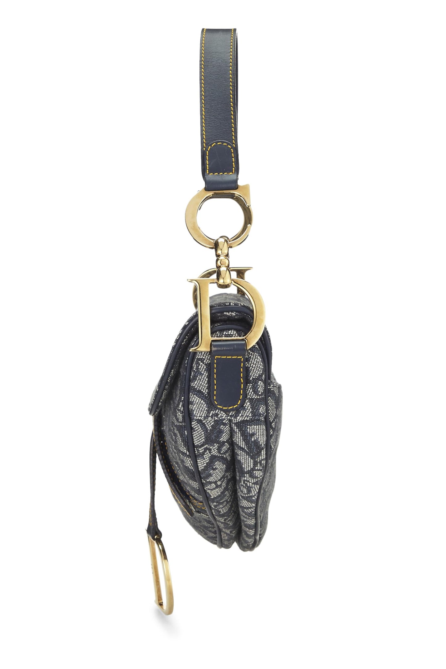 Dior,  Navy Trotter Canvas Saddle Bag, Navy