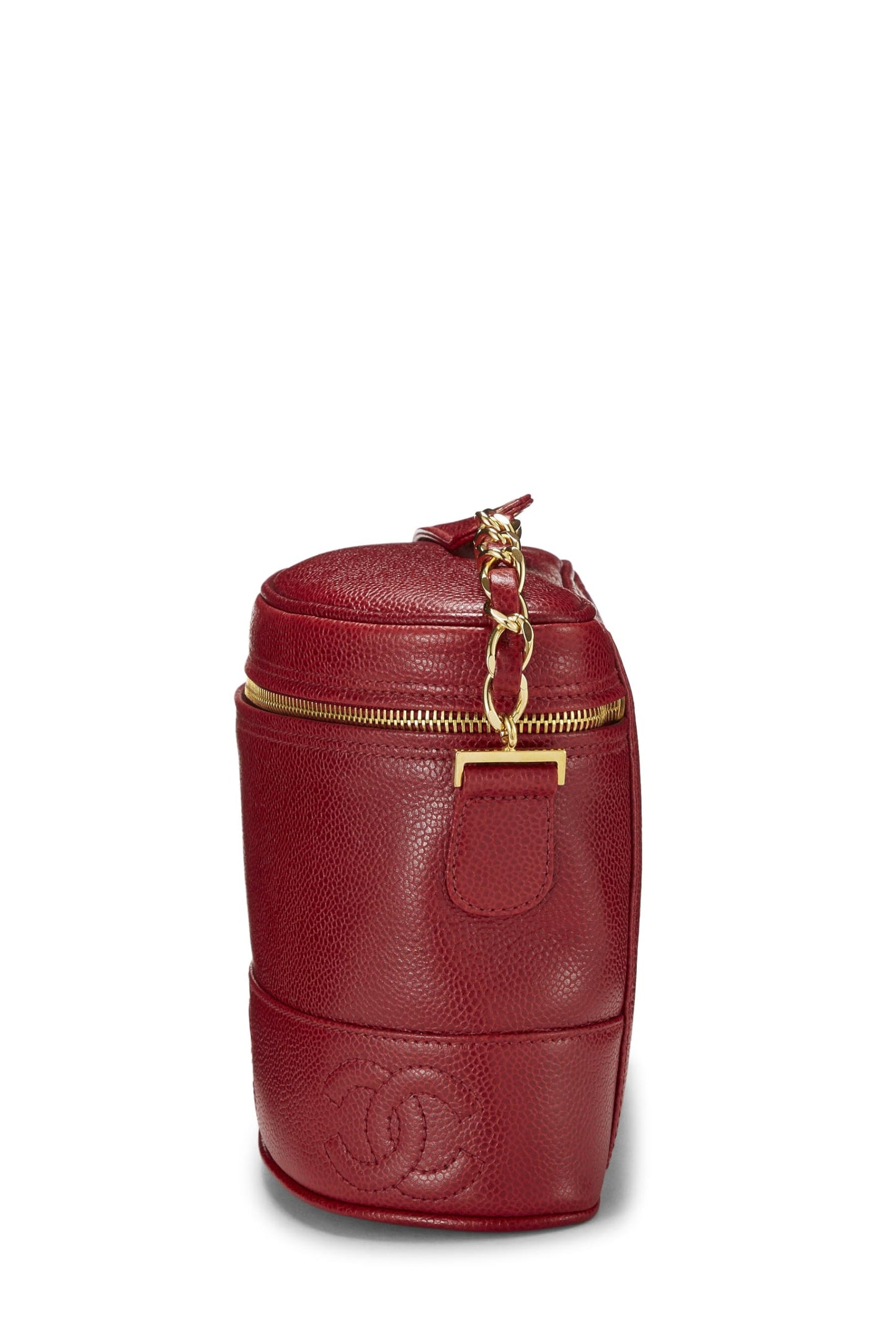 Chanel,  Red Caviar 3 'CC' Binocular Bag Medium, Red