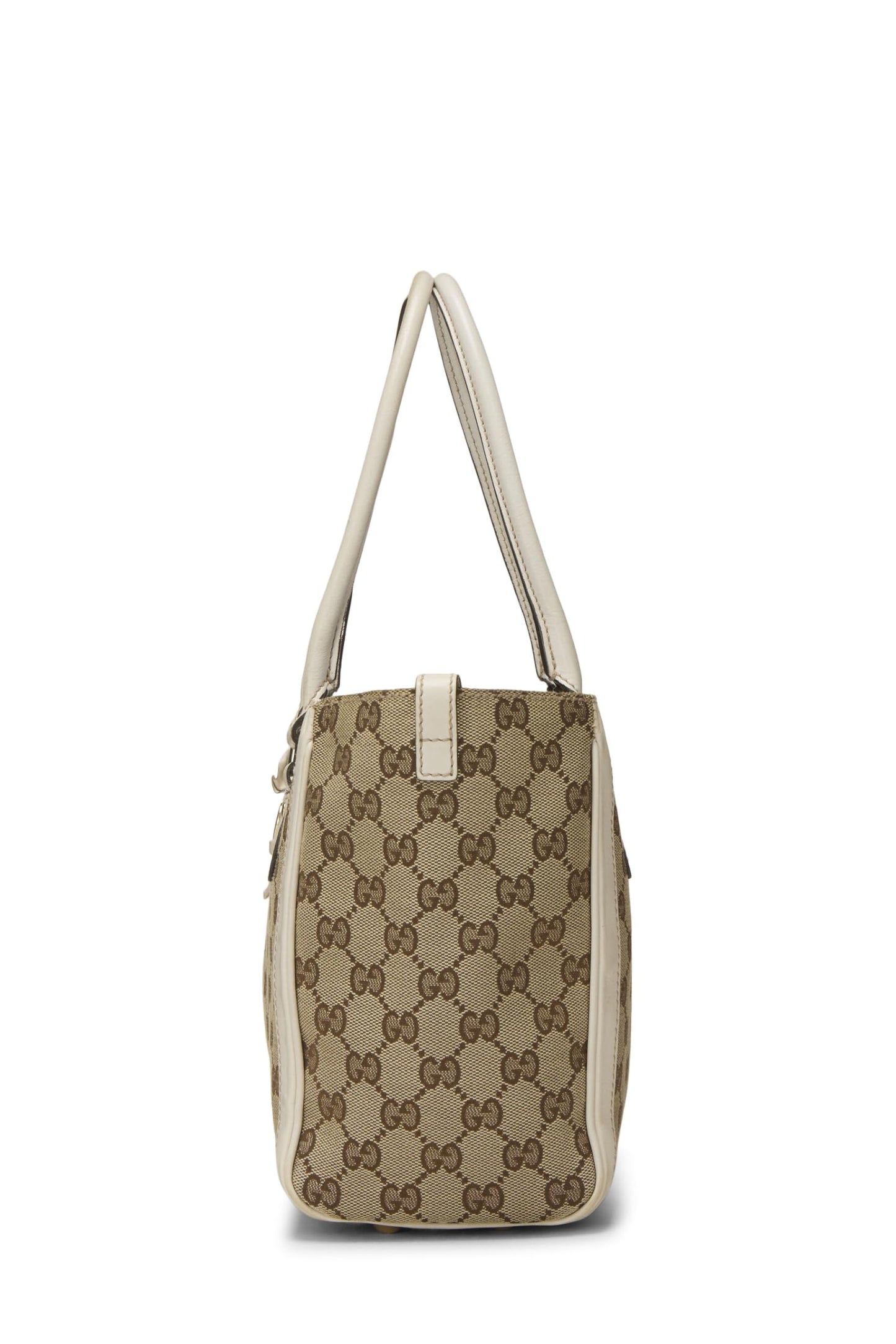 Gucci,  White Original GG Canvas Handbag, White