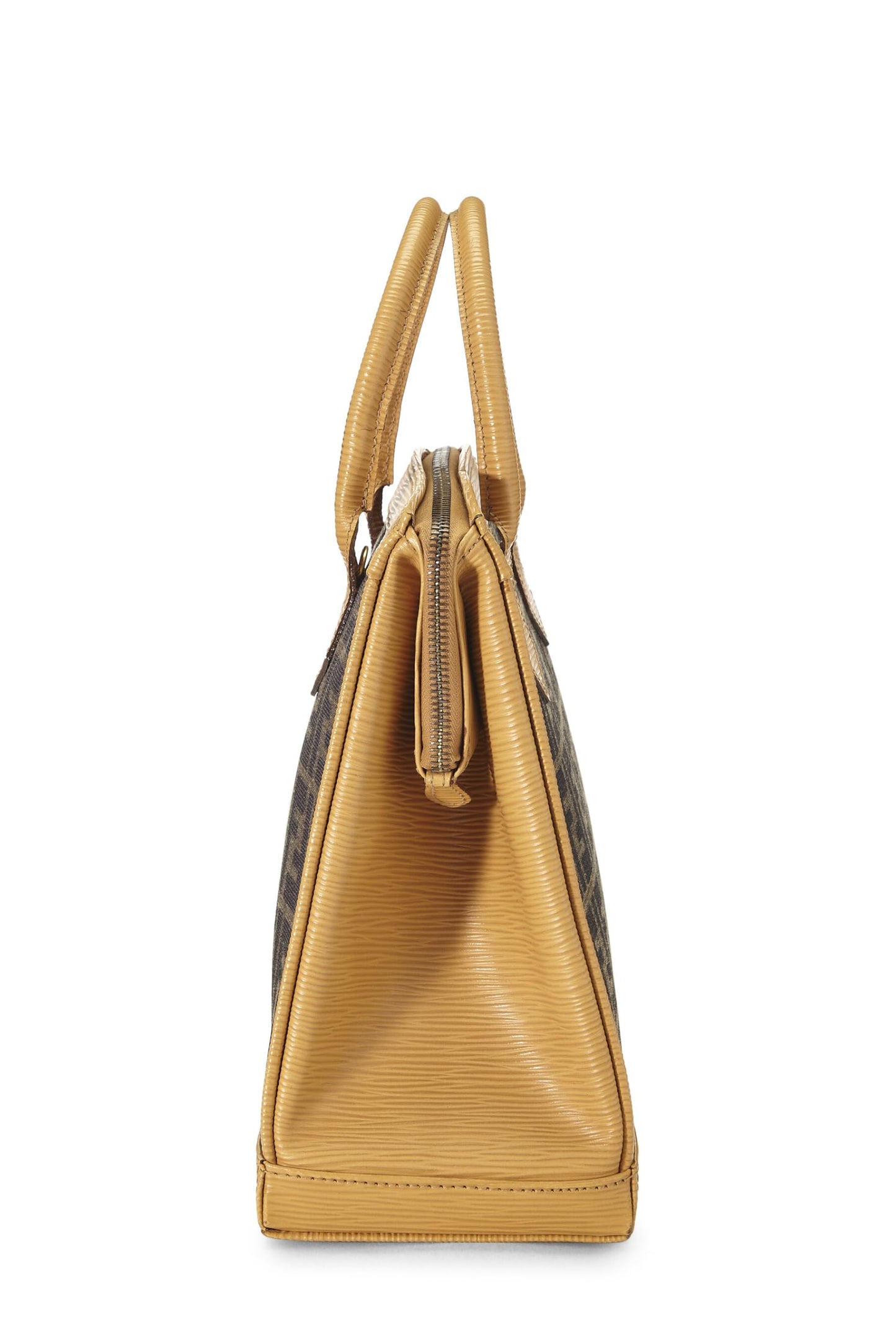Fendi,  Yellow Zucca 1996 Convertible Handbag Small, Yellow