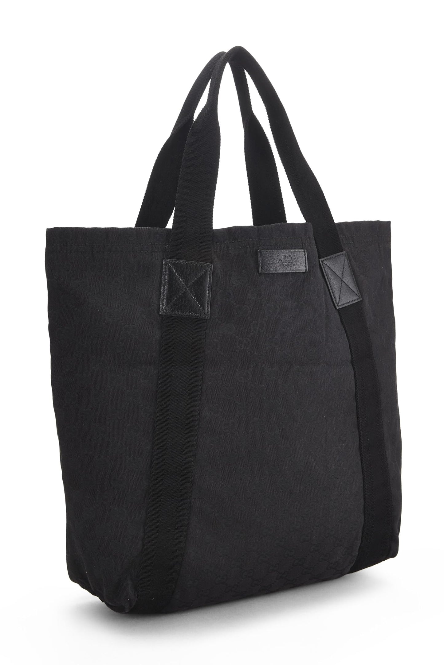 Gucci,  Black Original GG Canvas Flat Tote, Black