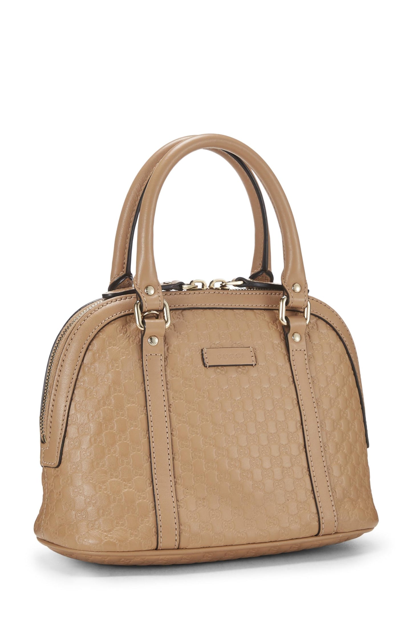 Gucci,  Beige Microguccissima Leather Nice Dome Mini, Beige