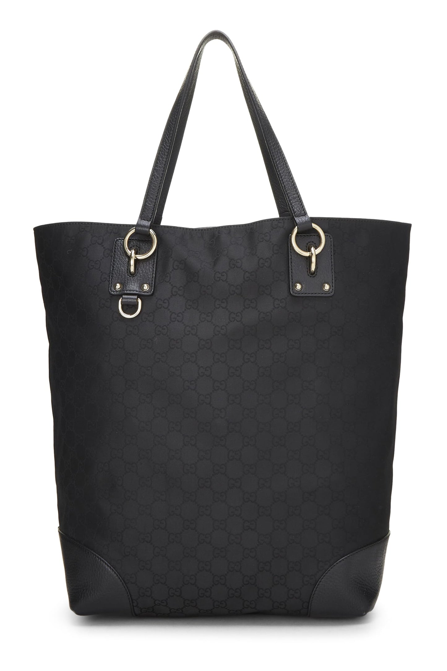 Gucci,  Black Nylon GG Tote Bag, Black