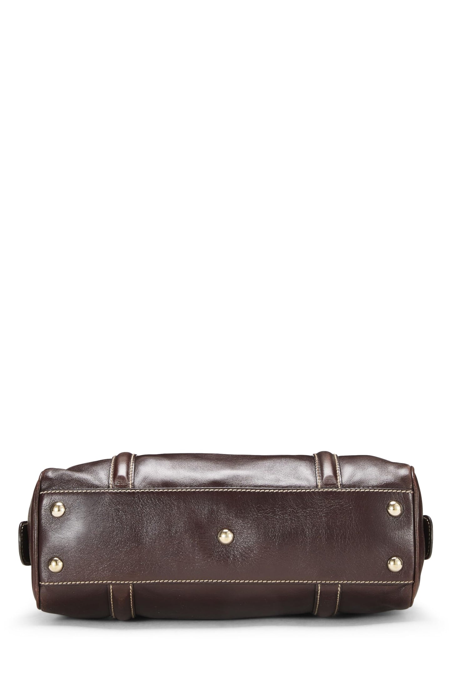 Gucci,  Brown Leather Britt Boston Handbag, Brown