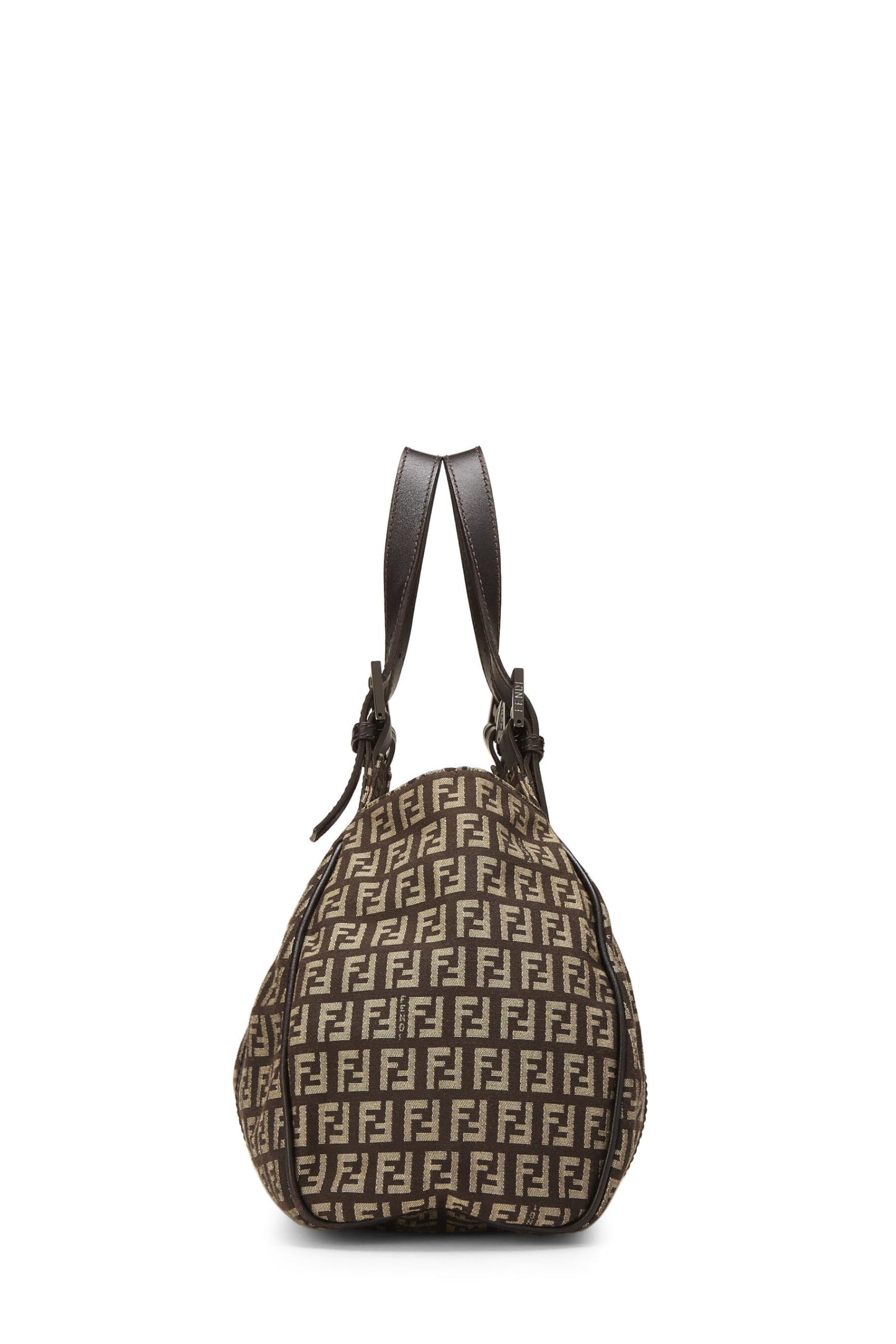 Fendi,  Brown Zucchino Canvas Tote, Brown