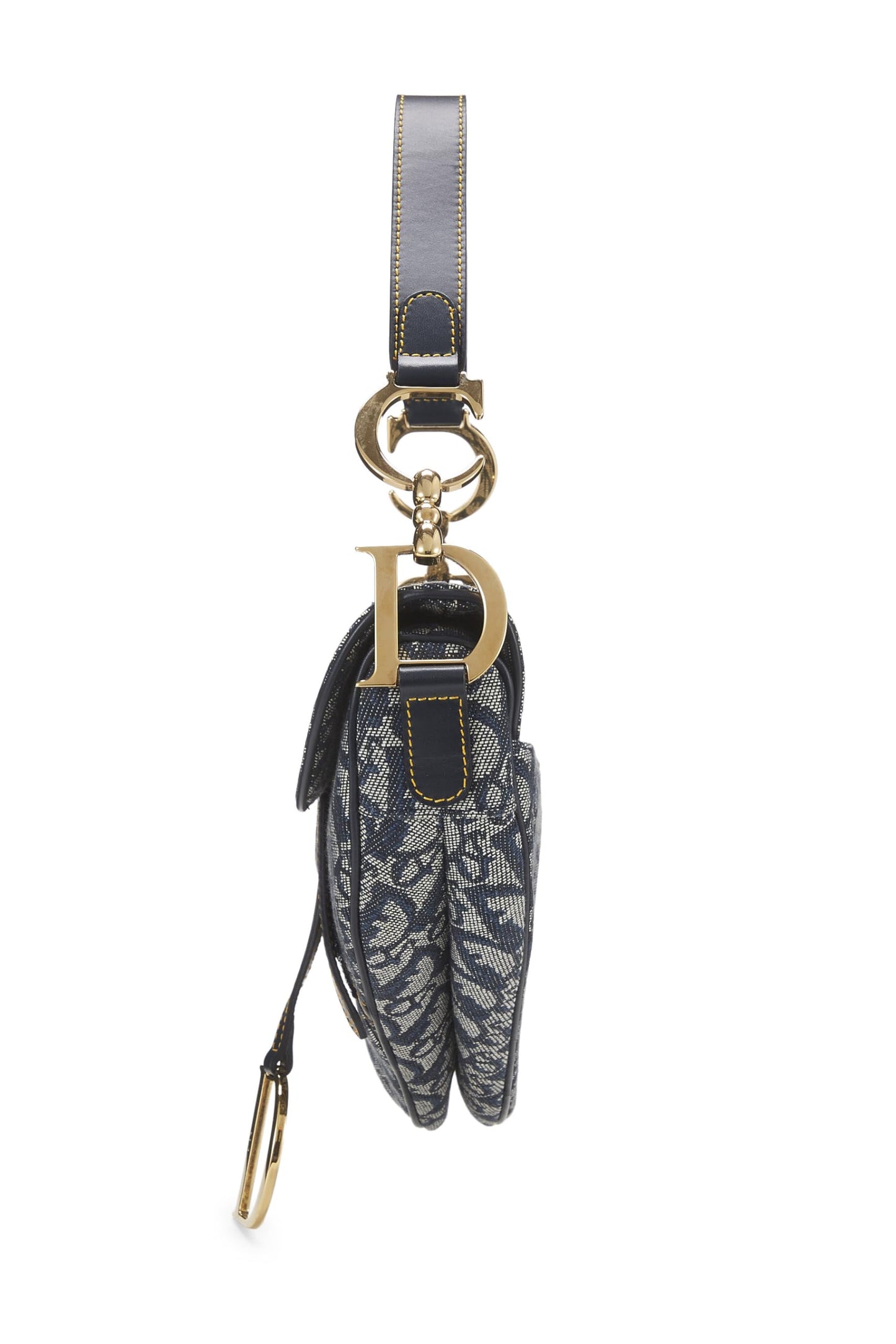Dior,  Navy Trotter Canvas Saddle Bag, Navy