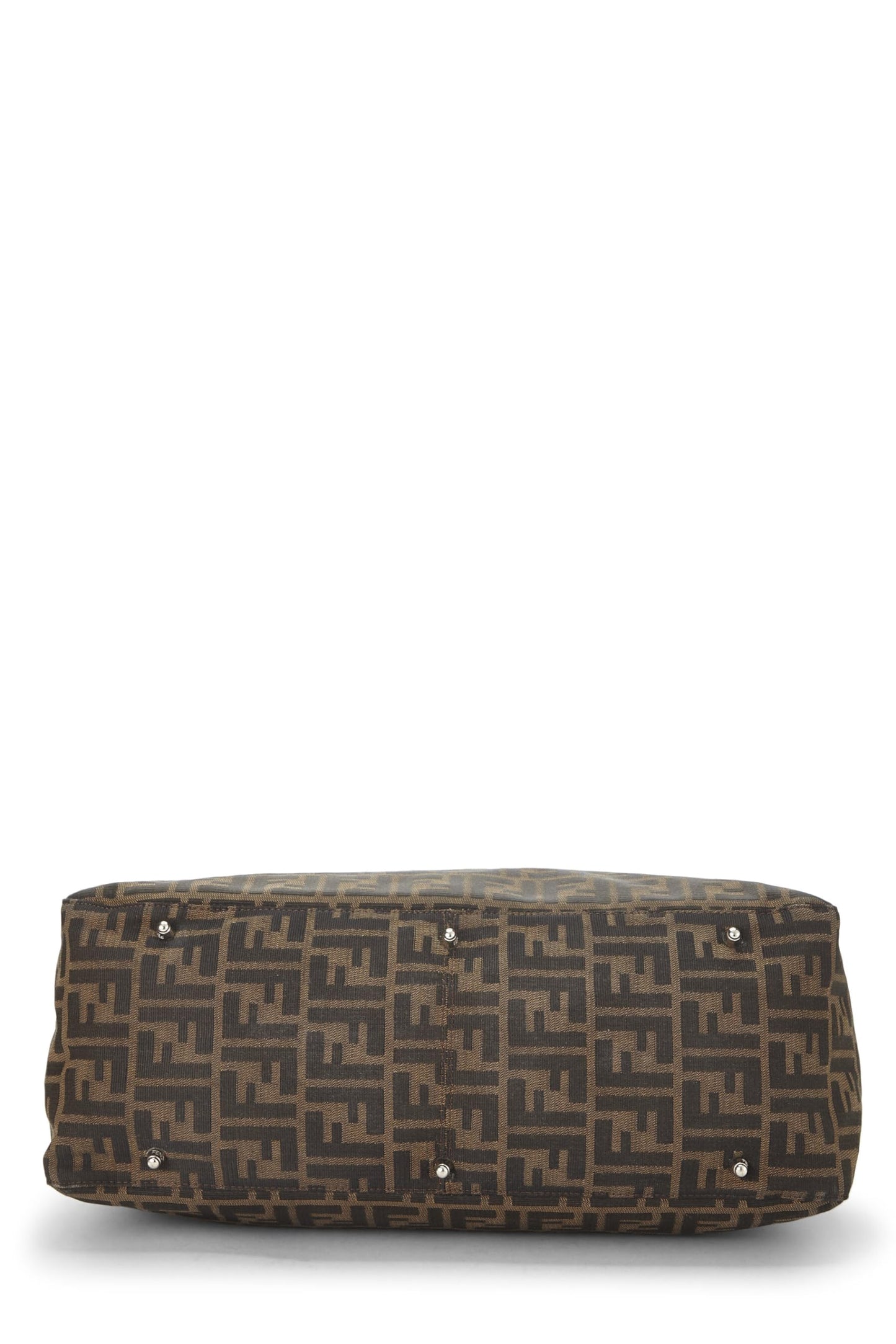 Fendi,  Brown Zucca Canvas Handbag Large, Brown