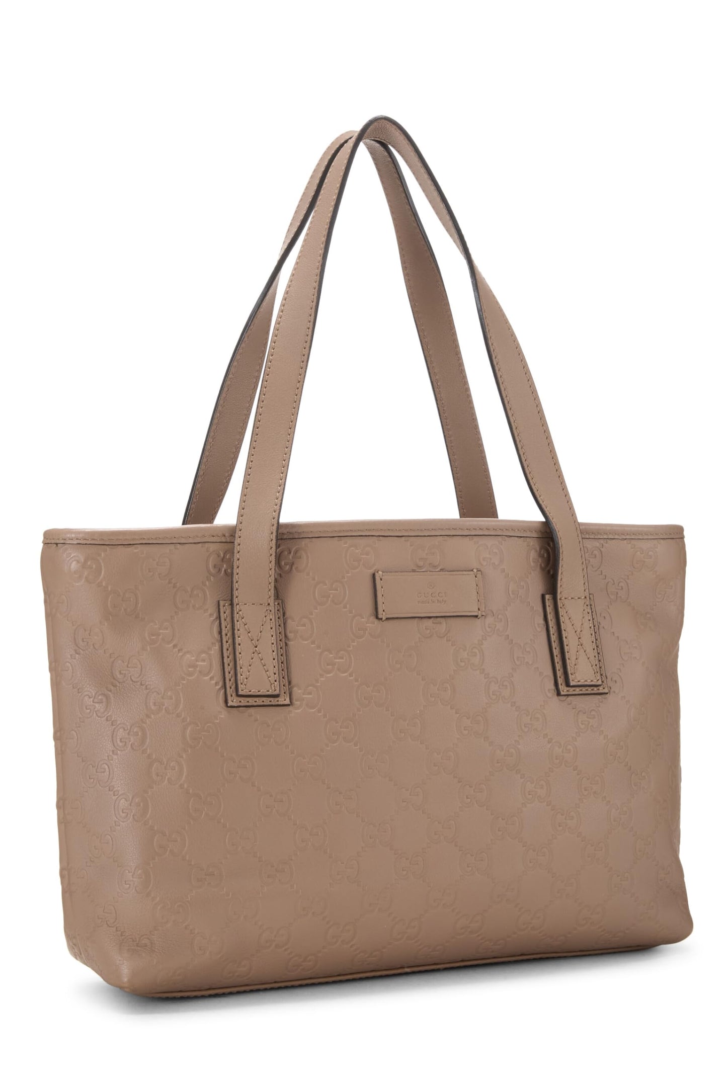 Gucci,  Pink Leather Guccissima Supreme Tote Small, Pink
