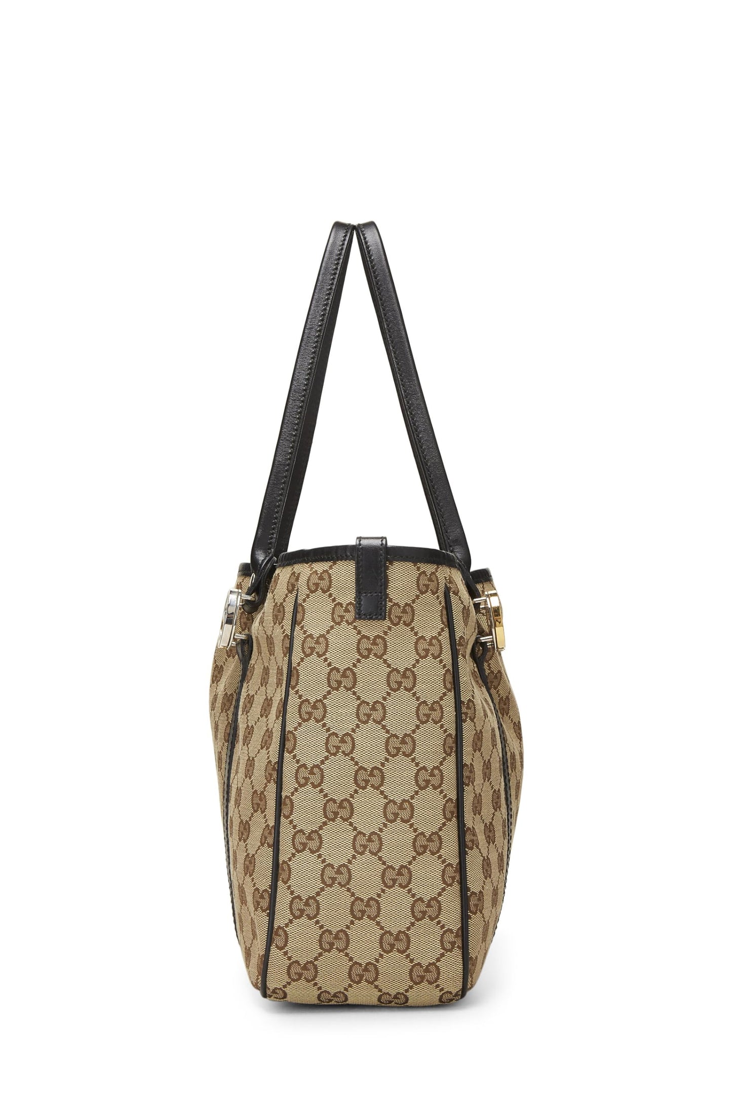 Gucci,  Black Original GG Canvas Twins Tote, Black
