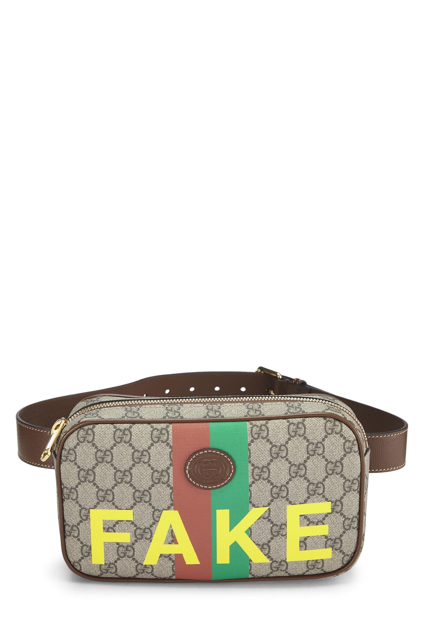 Gucci,  Original GG Supreme Fake/Not Belt Bag, Brown