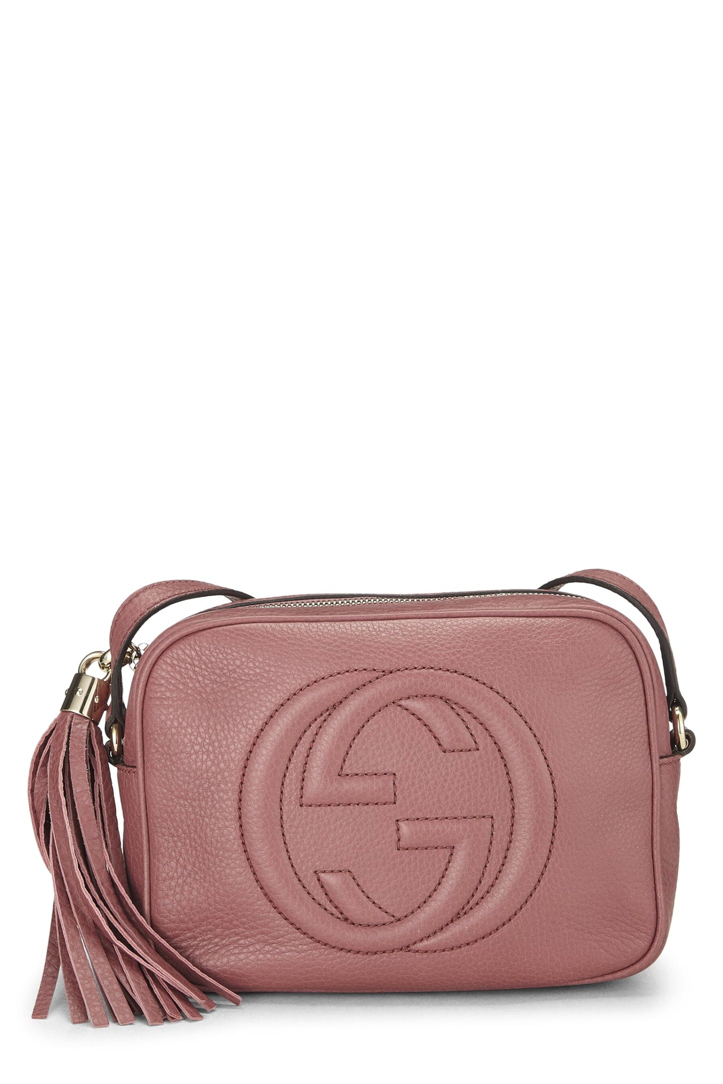 Gucci,  Pink Leather Grained Leather Soho Disco, Pink