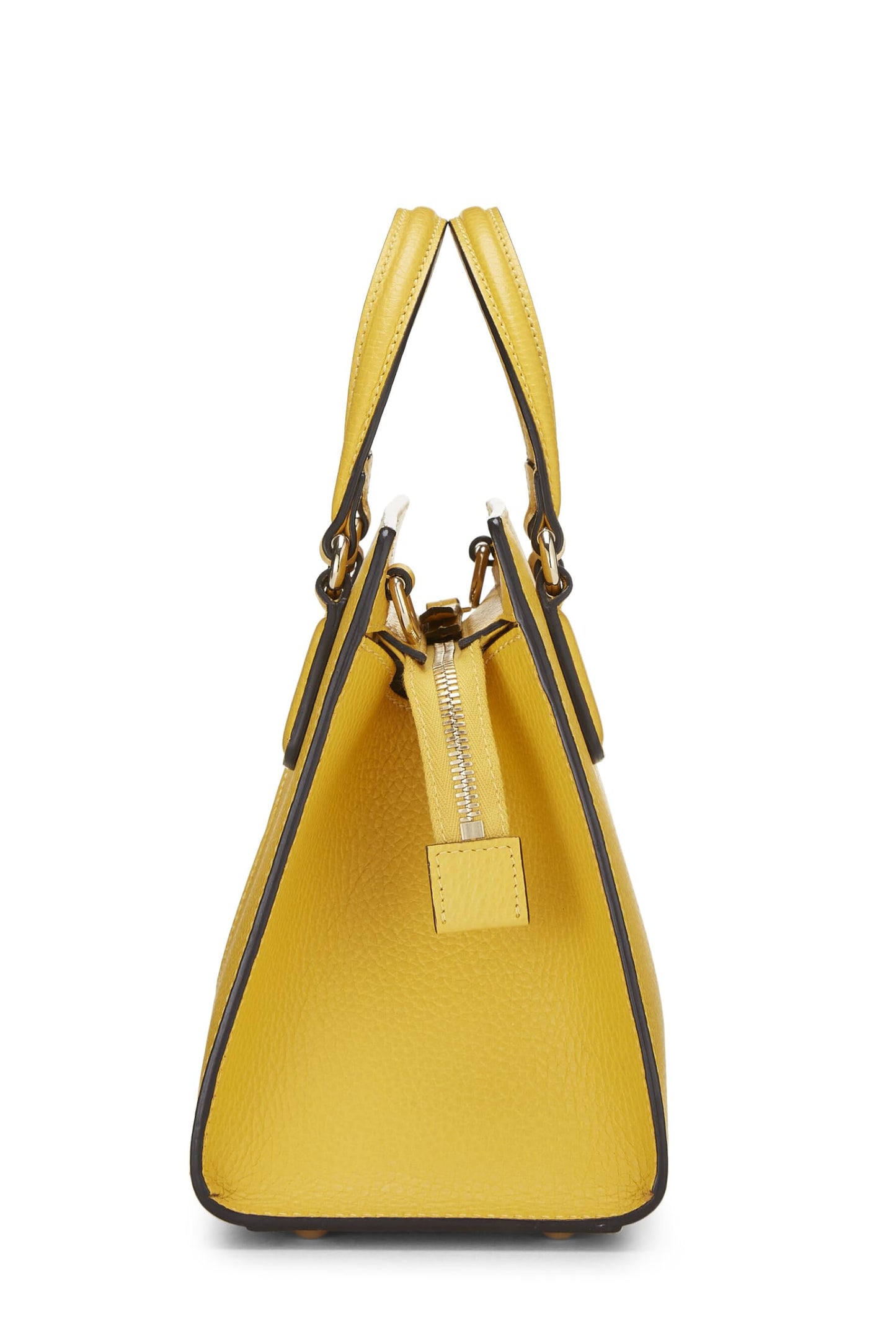 Gucci,  Yellow Grained Leather Soho Handbag, Yellow