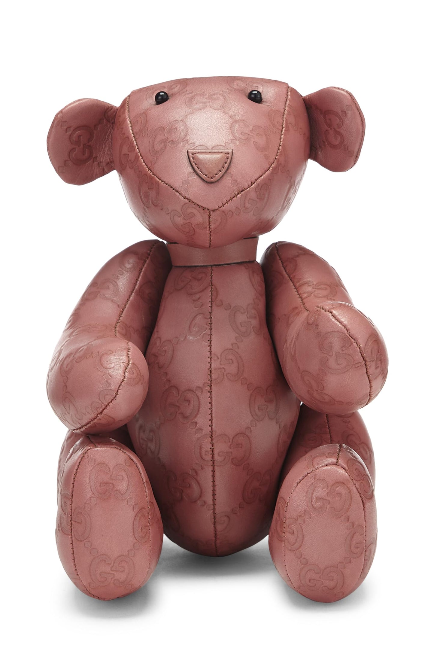 Gucci,  Pink Guccissima Leather Teddy Bear, Pink