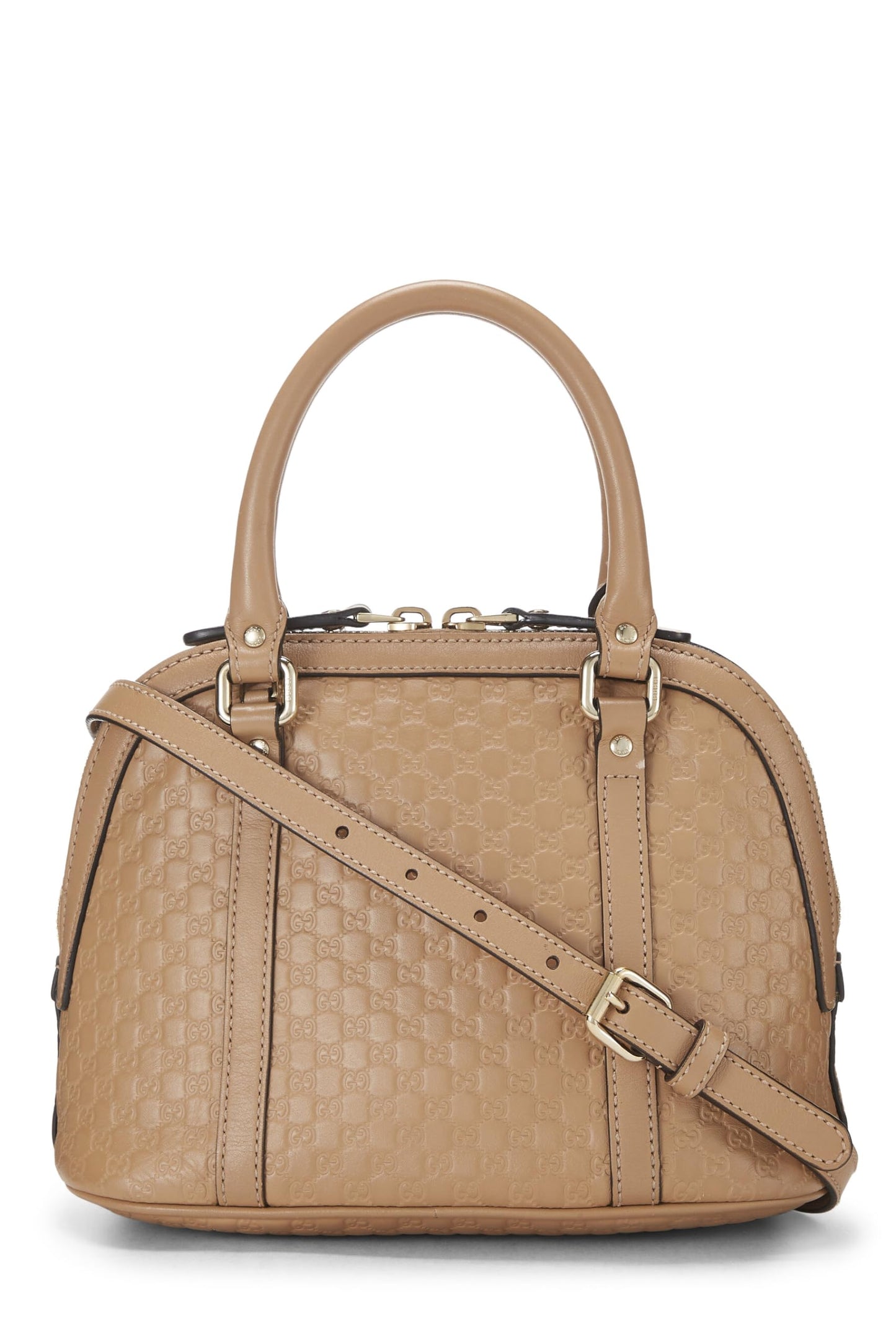Gucci,  Beige Microguccissima Leather Nice Dome Mini, Beige