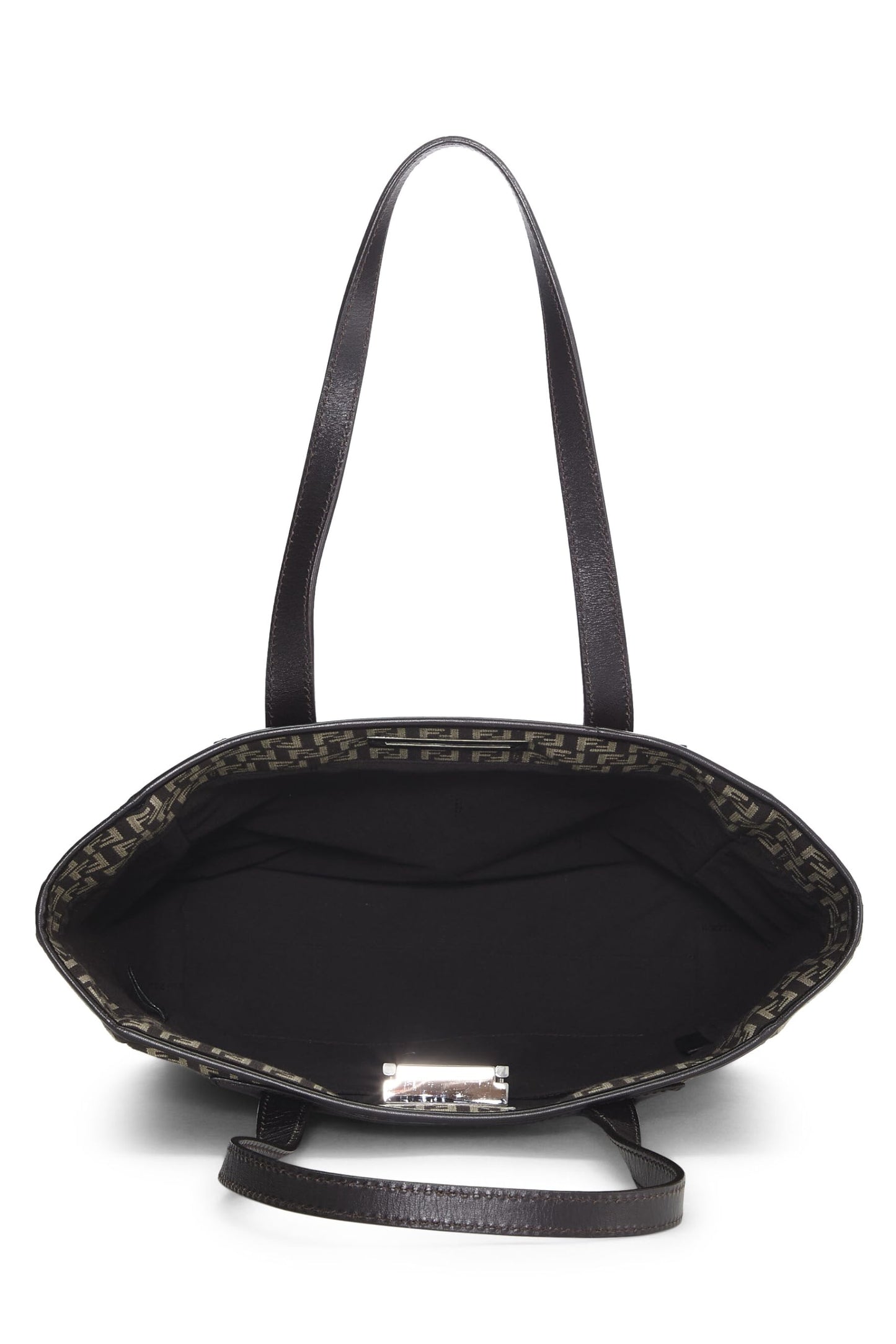 Fendi,  Brown Zucchino Canvas Tote, Brown