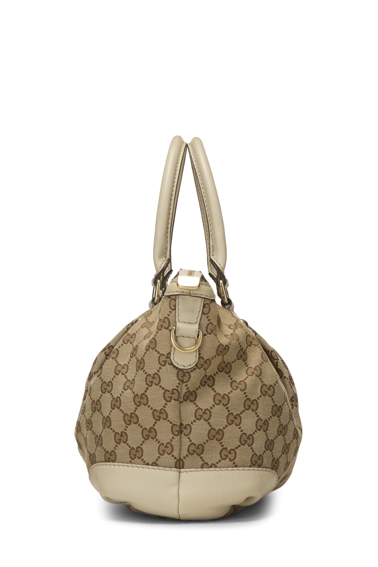 Gucci,  White Original GG Canvas Zip Sukey Hobo Large, White