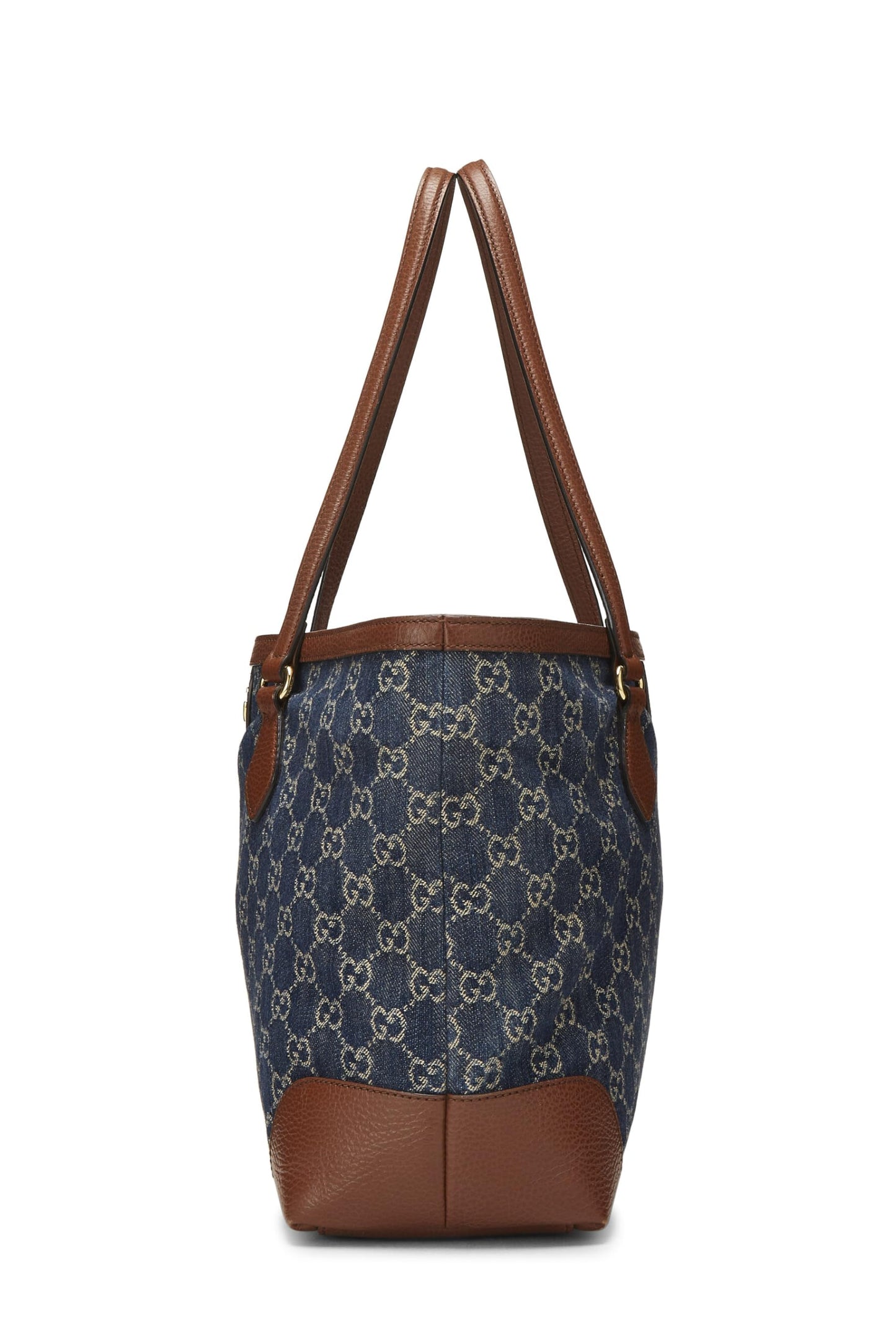 Gucci,  Blue GG Denim Ophidia Tote Medium, Blue