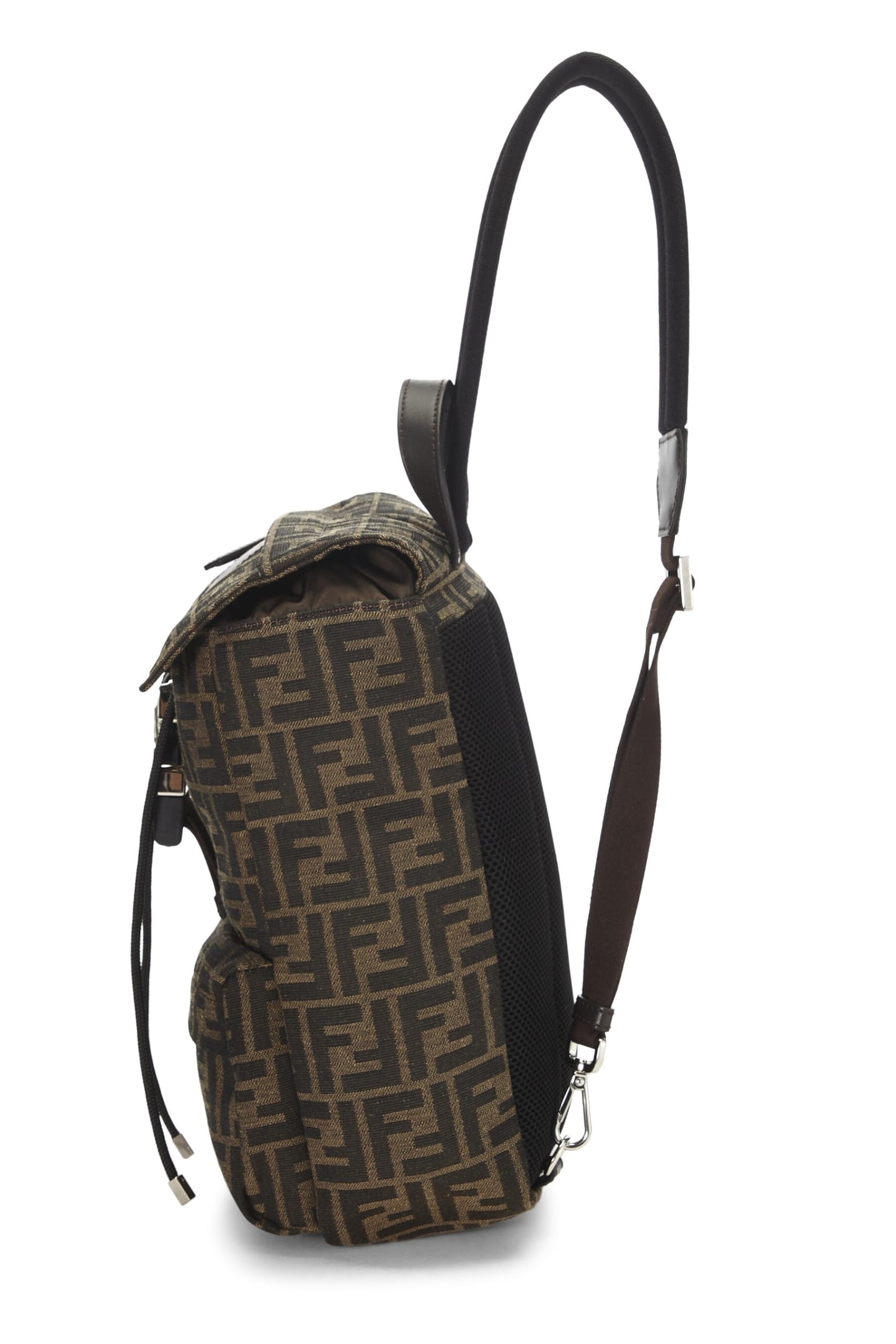 Fendi,  Brown Zucca Fendiness Backpack Small, Brown