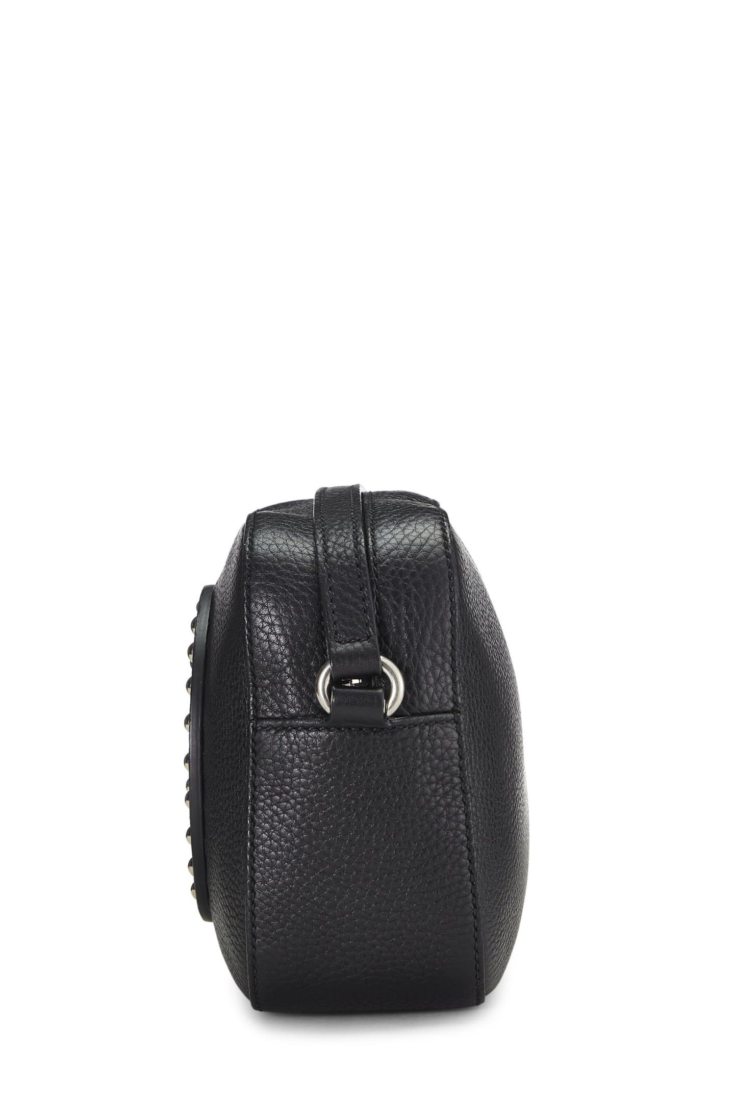Gucci,  Black Grained Leather Studded Soho Disco, Black