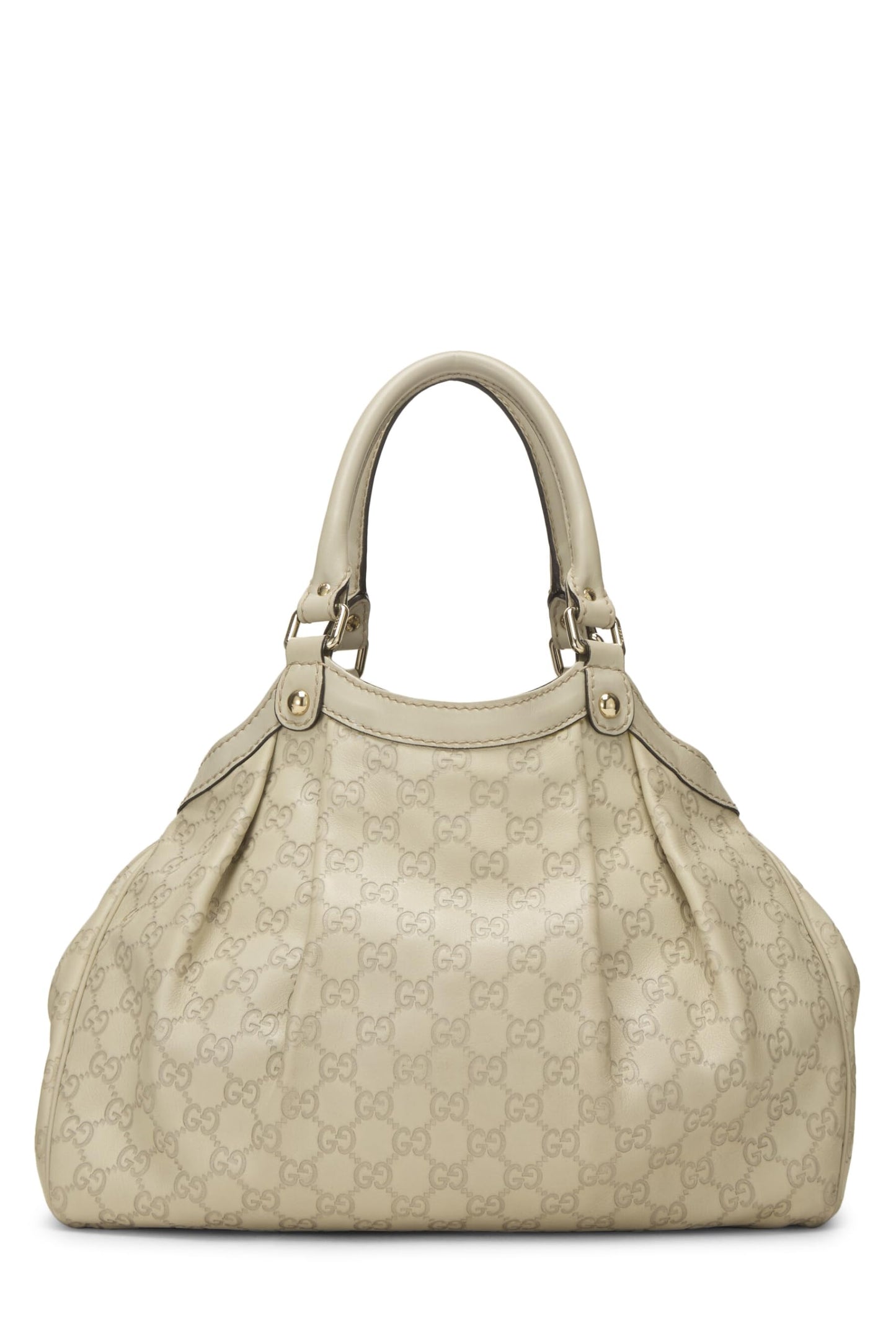 Gucci,  Cream Guccissima Sukey Tote, White