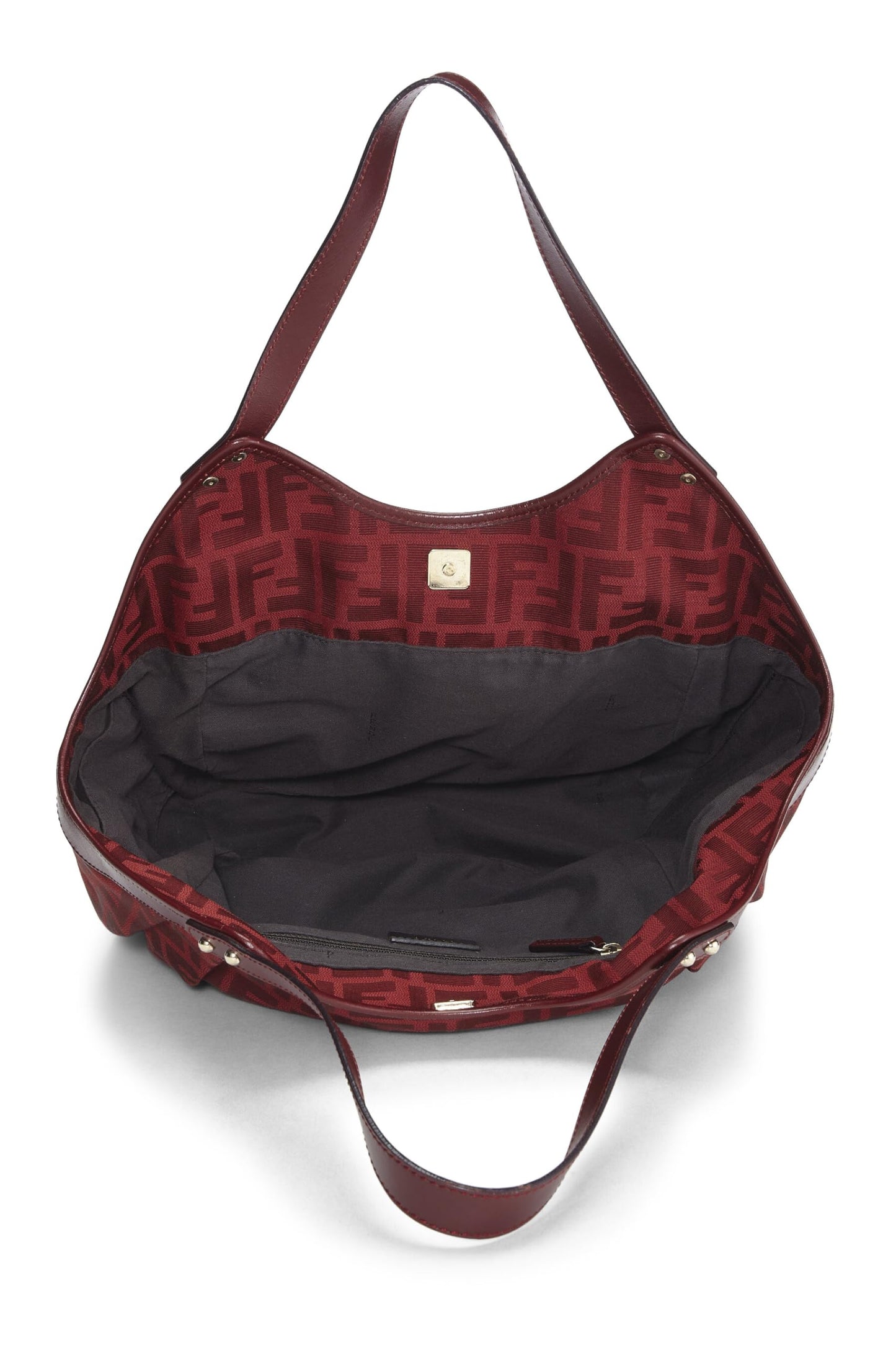 Fendi,  Red Zucca Canvas Chef Pocket Tote Small, Red