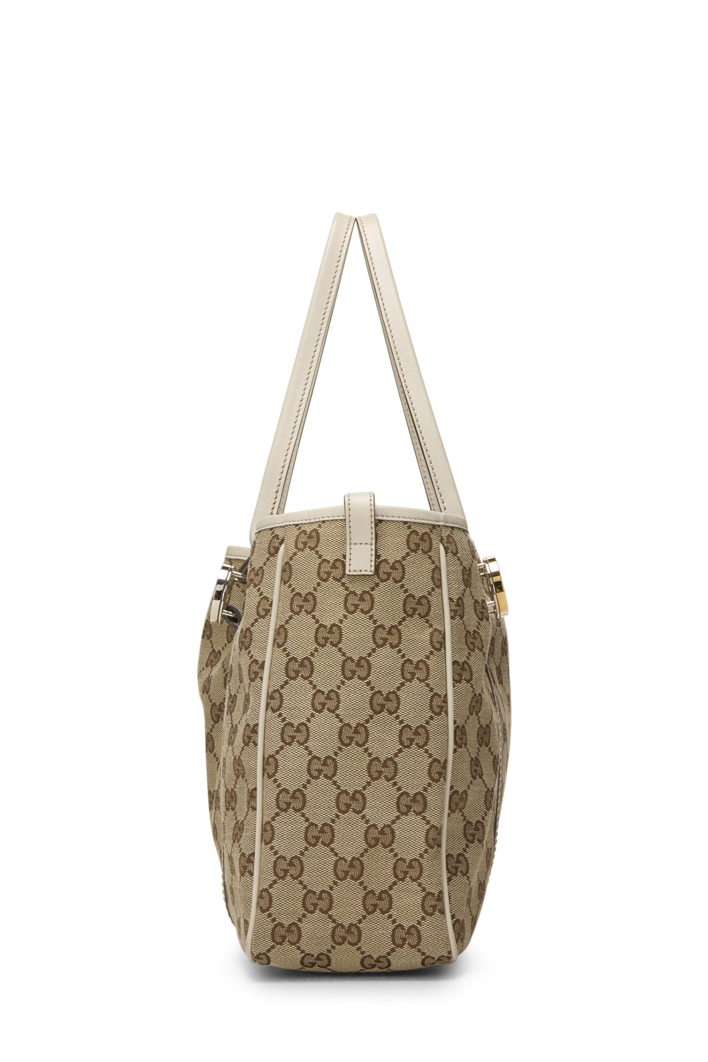 Gucci,  White Original GG Canvas Twins Tote, White