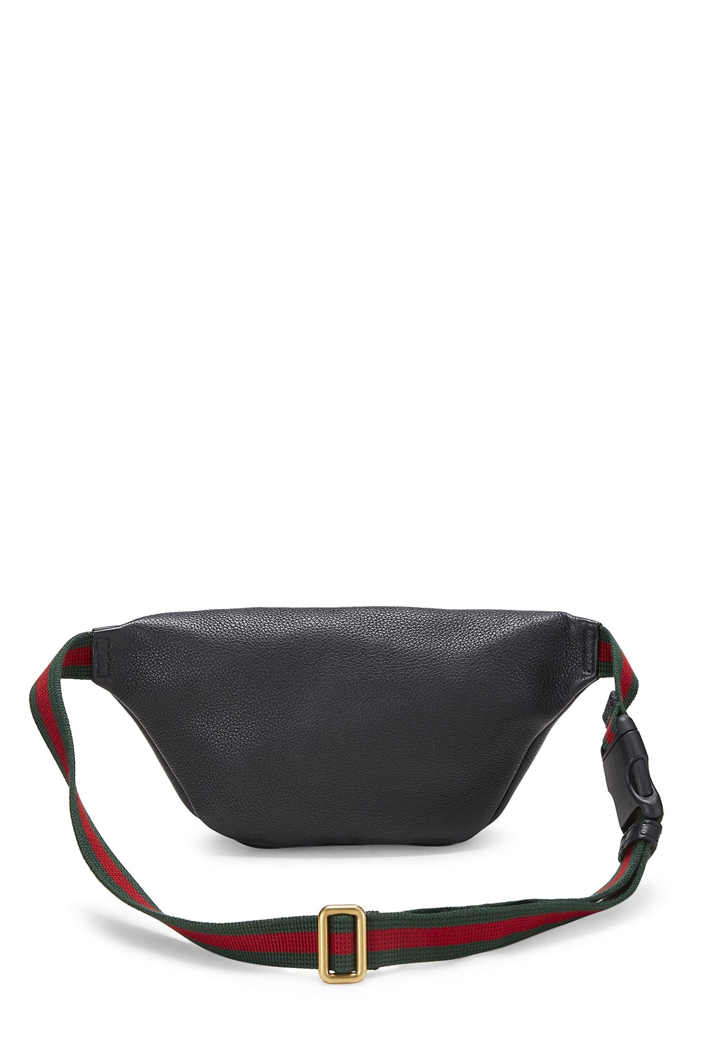 Gucci,  Black Leather Logo Printed Belt Bag Small, Black