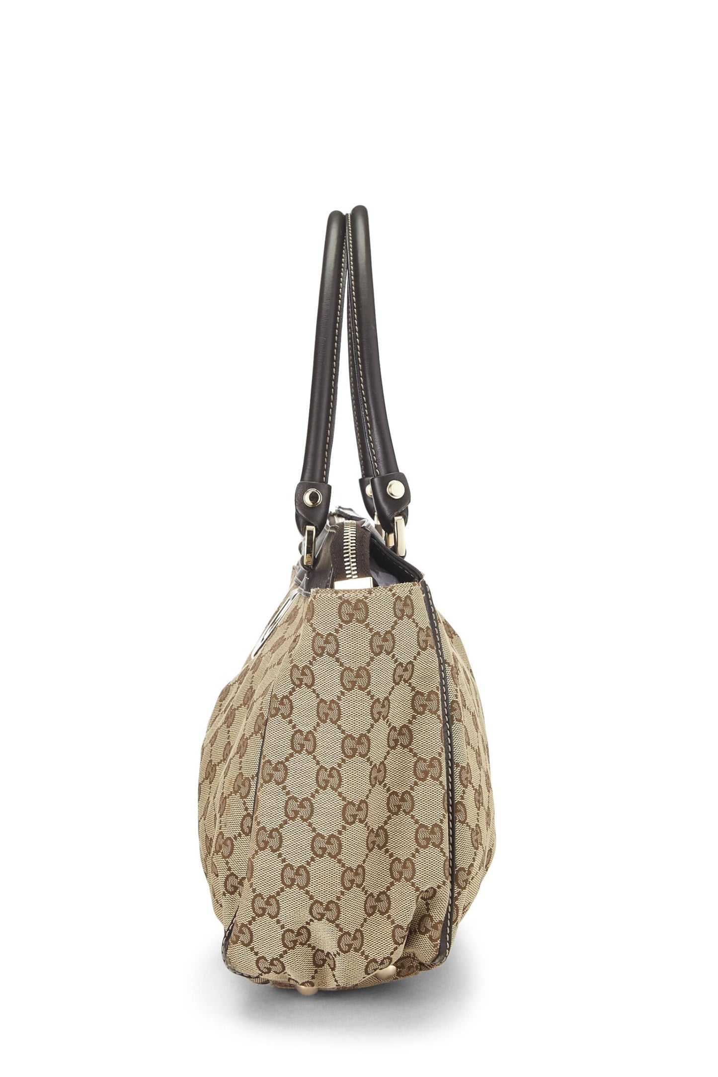 Gucci,  Original GG Canvas Abbey Zip Tote, Brown
