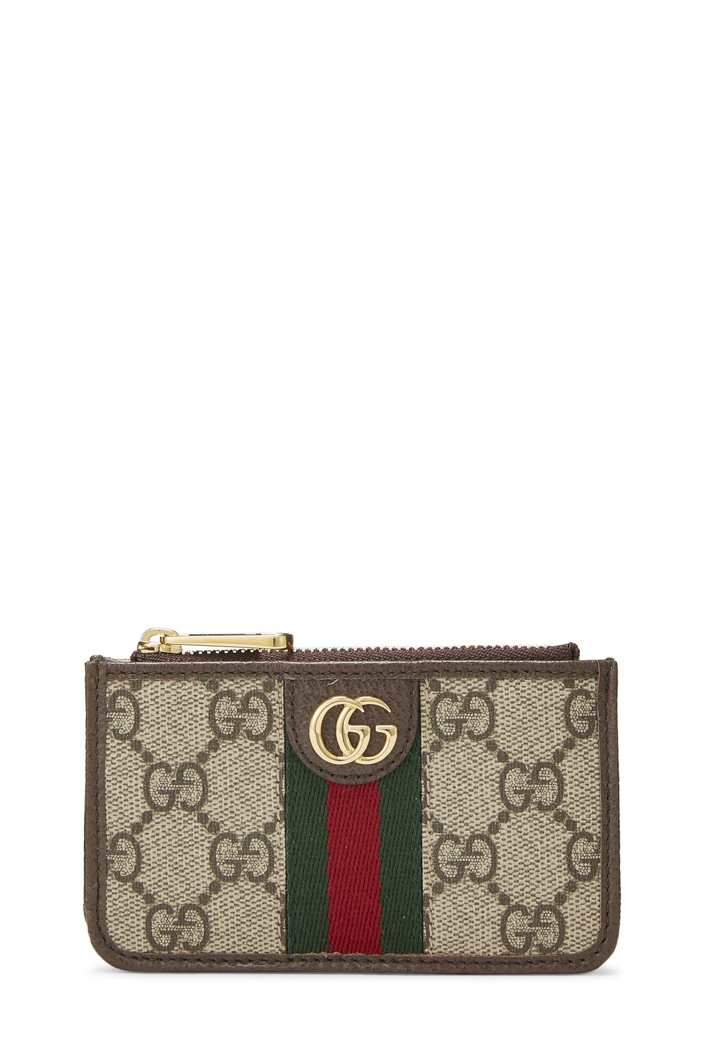 Gucci,  Original GG Supreme Canvas Ophidia Card Case, Brown