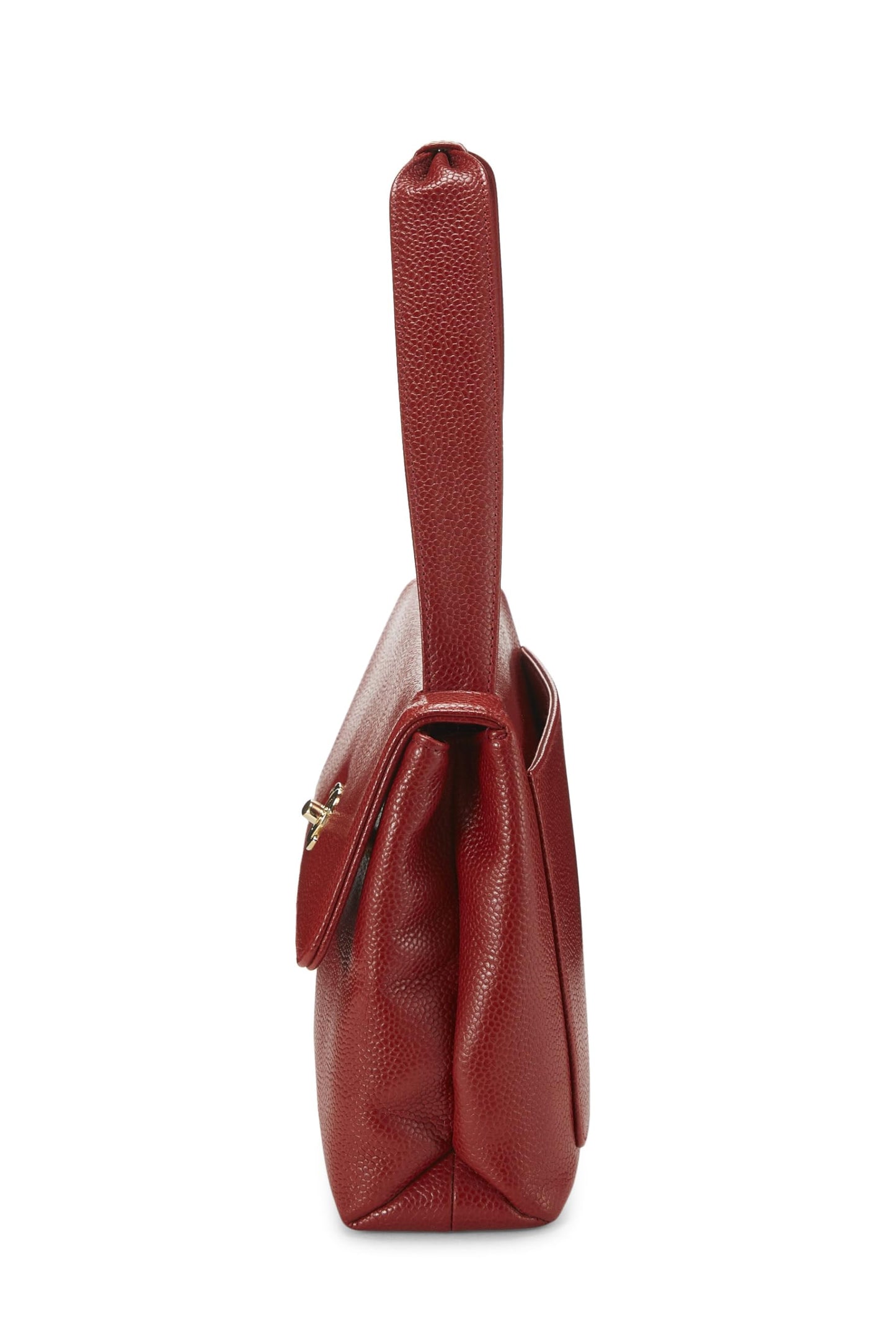 Chanel,  Red Caviar Handbag Small, Red