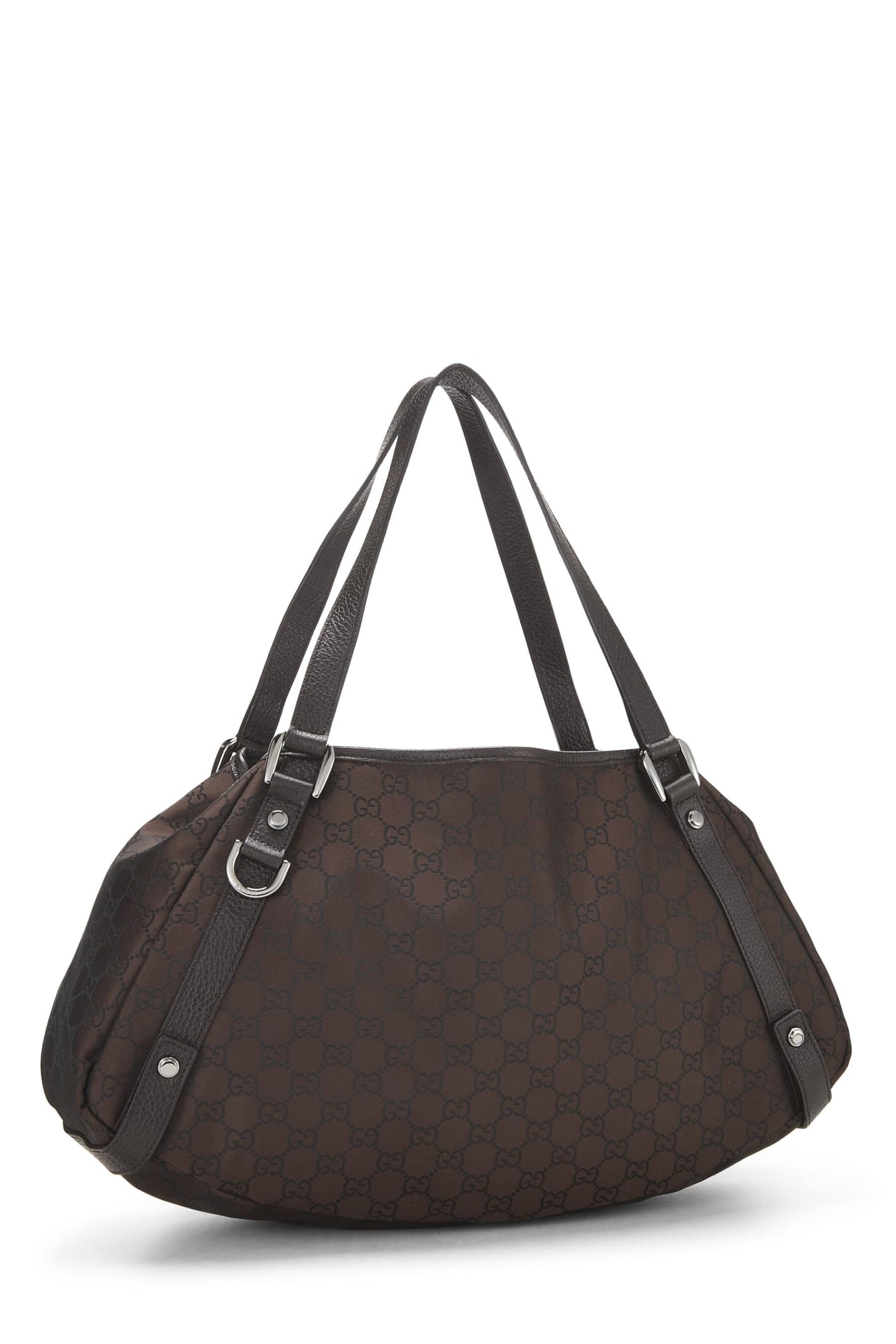Gucci,  Brown GG Nylon Abbey Tote Large, Brown