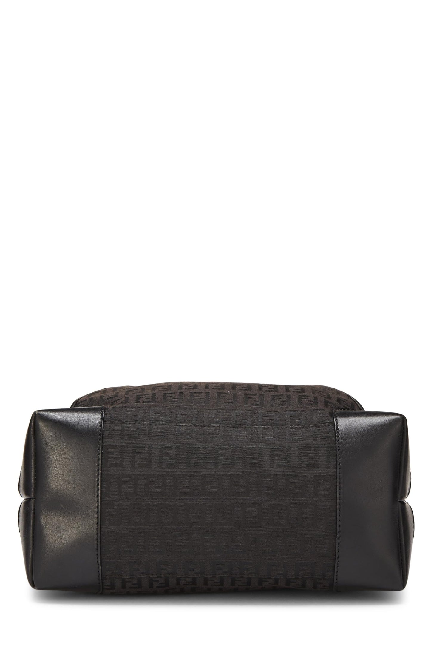 Fendi,  Black Zucchino Canvas Hobo, Black