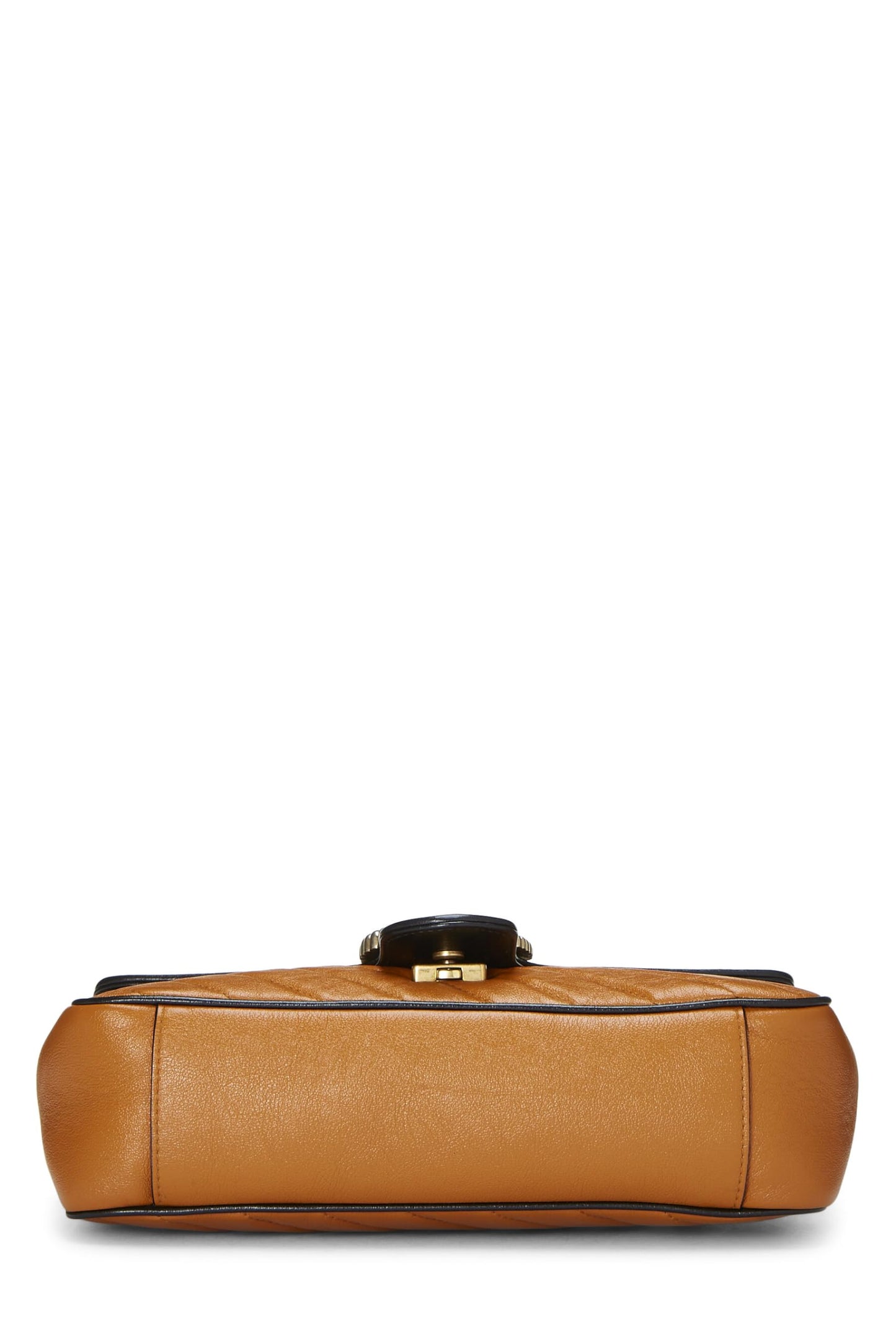 Gucci,  Orange Leather Torchon Marmont Shoulder Bag Small, Orange