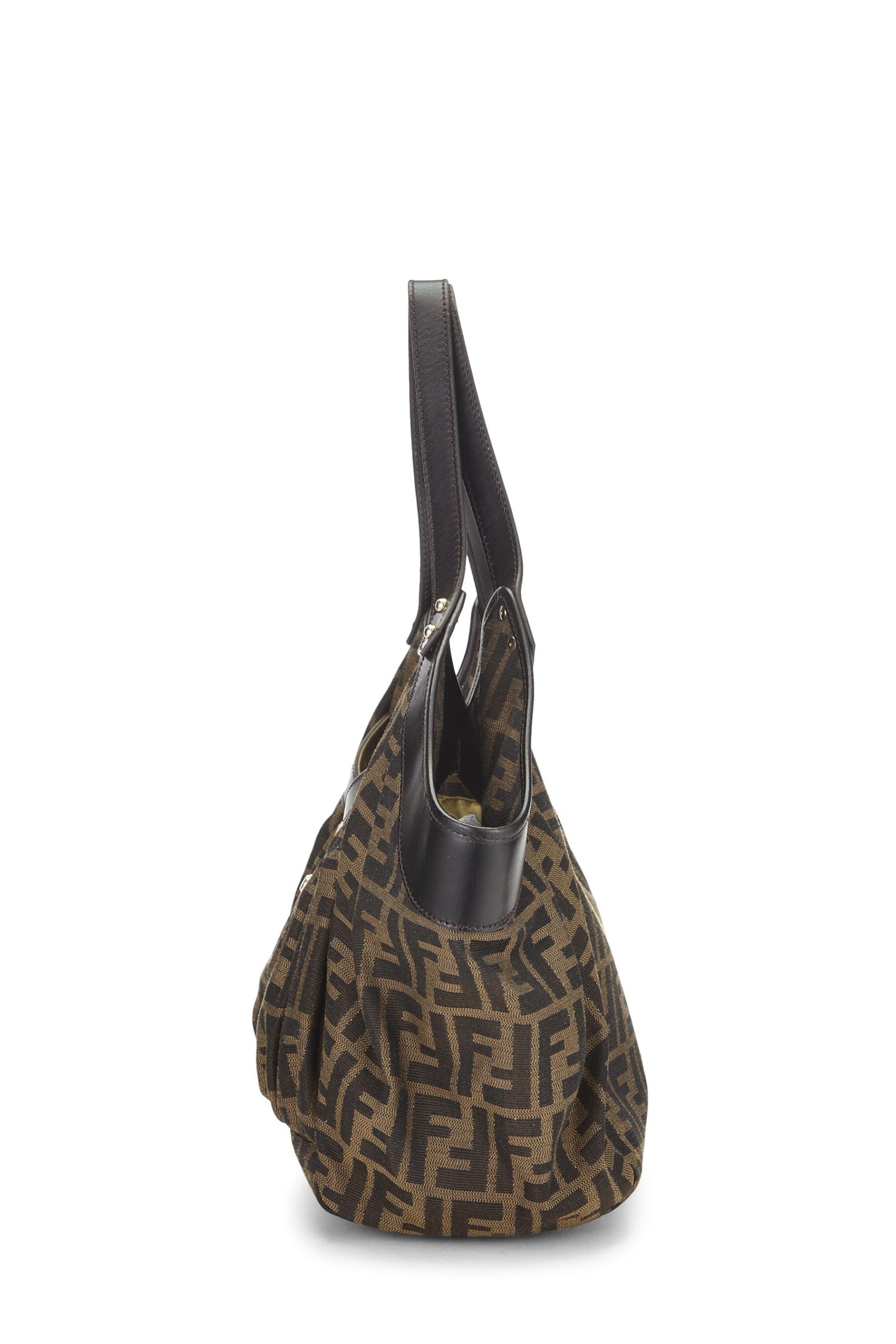 Fendi,  Brown Zucca Canvas Chef Pocket Tote Large, Brown