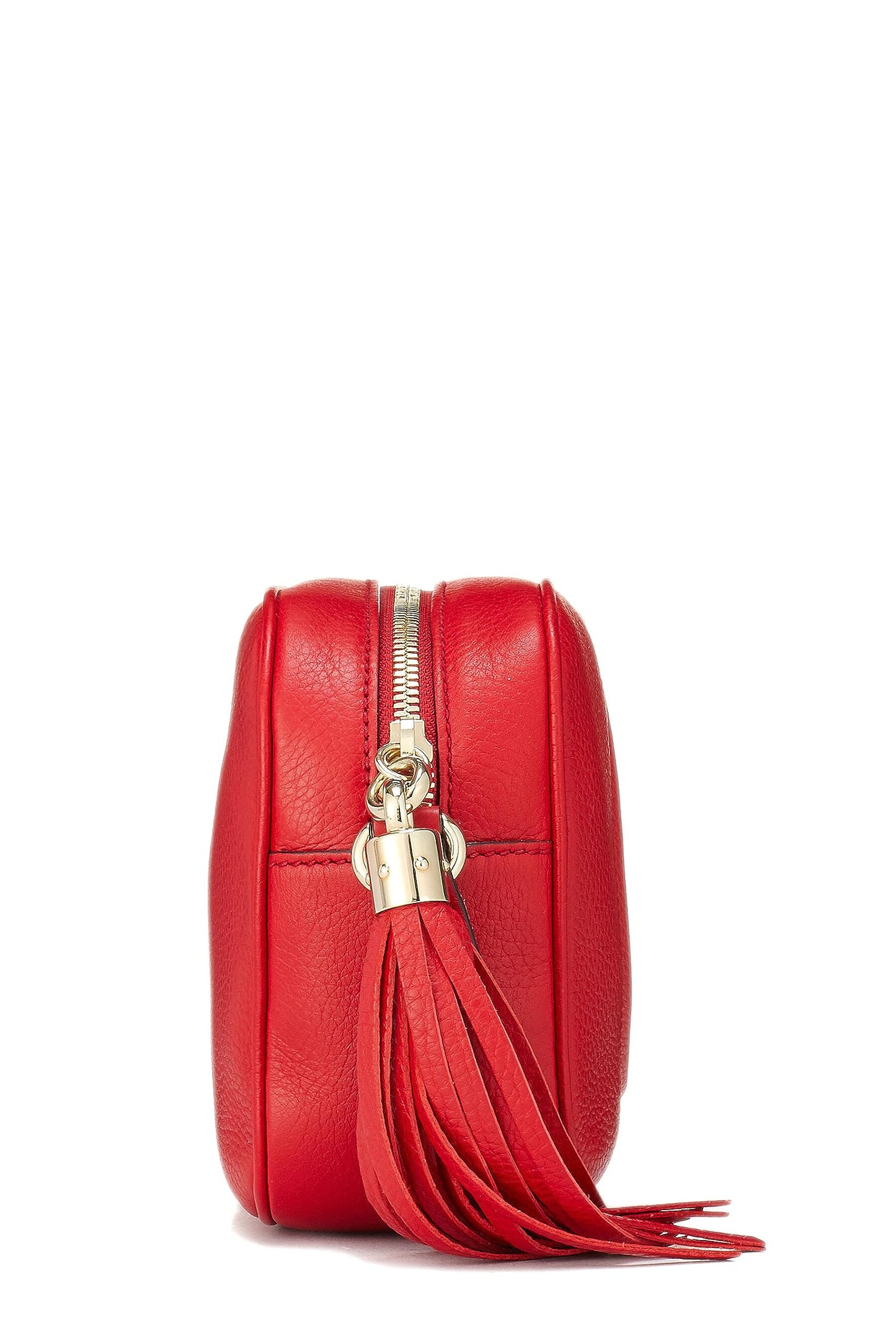 Gucci,  Red Grained Leather Soho Disco, Red