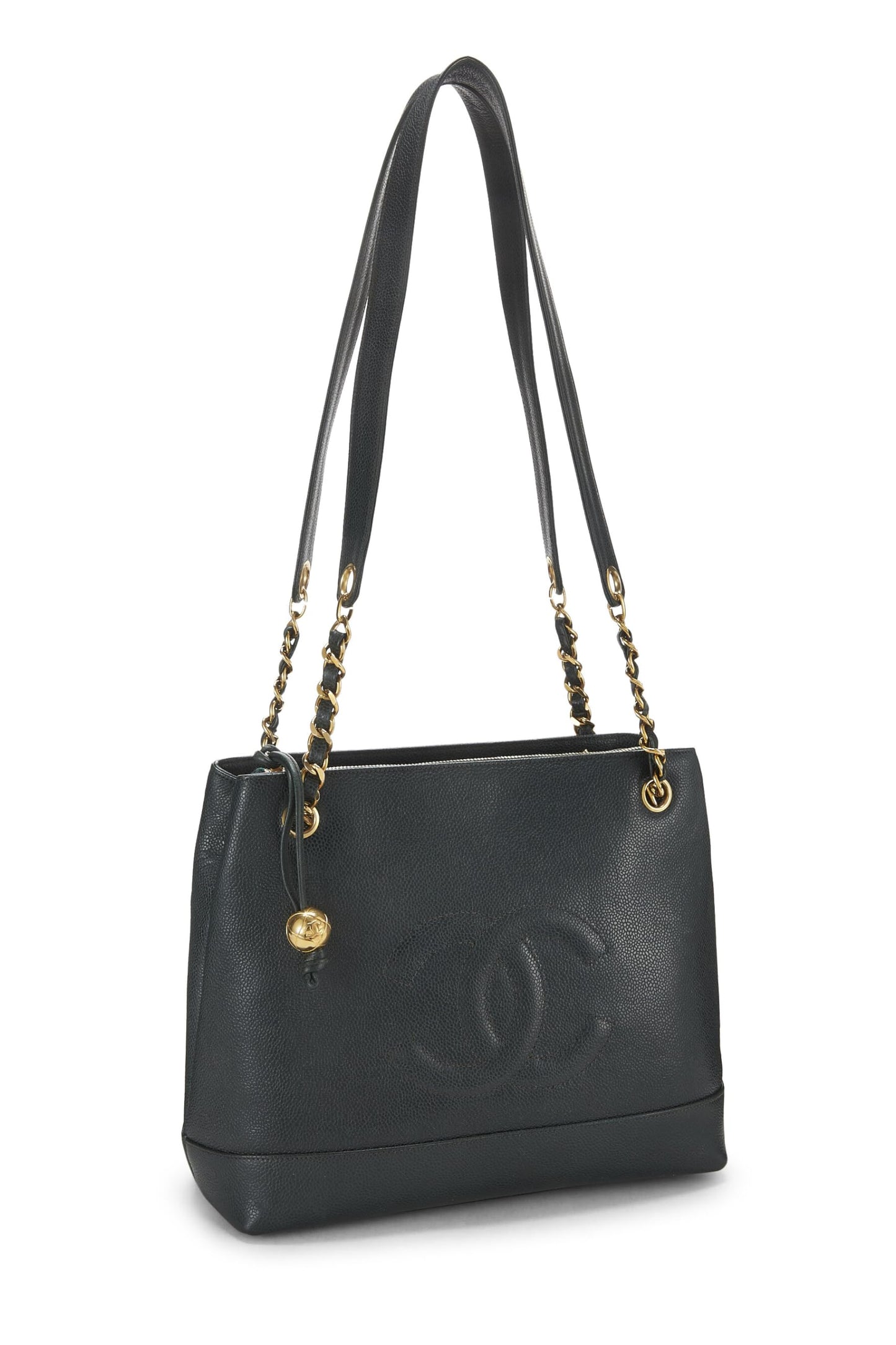 Chanel,  Green Caviar 'CC' Tote Small, Green