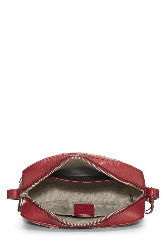 Gucci,  Red Original GG Canvas Bree Crossbody, Red