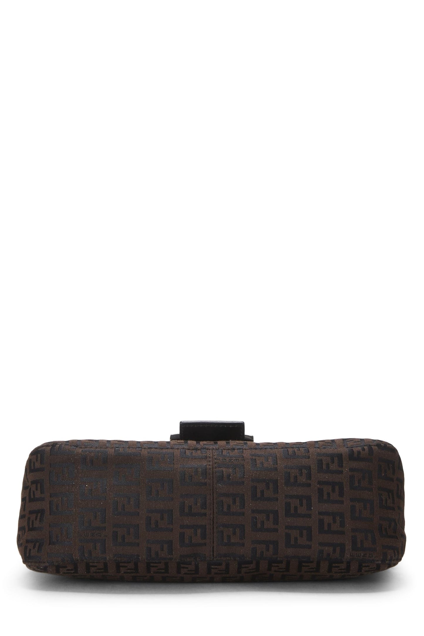 Fendi,  Brown Nylon Zucchino Shoulder Bag, Brown
