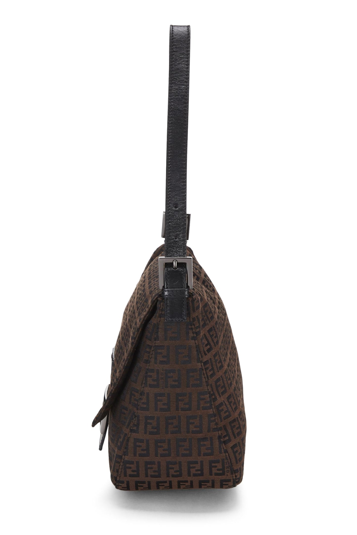 Fendi,  Brown Zucchino Coated Canvas Mama, Brown
