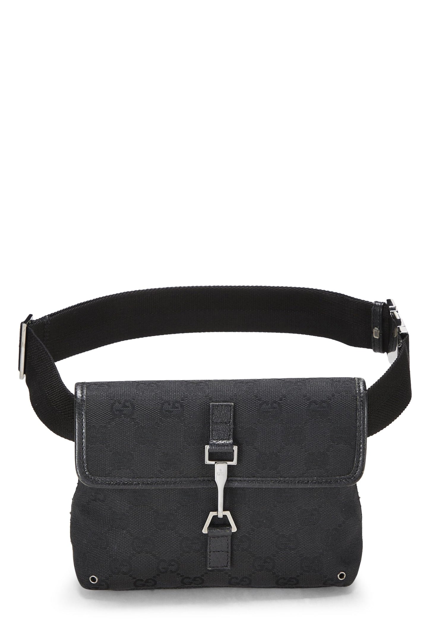 Gucci,  Black GG Canvas Kandinsky Waist Pouch Small, Black