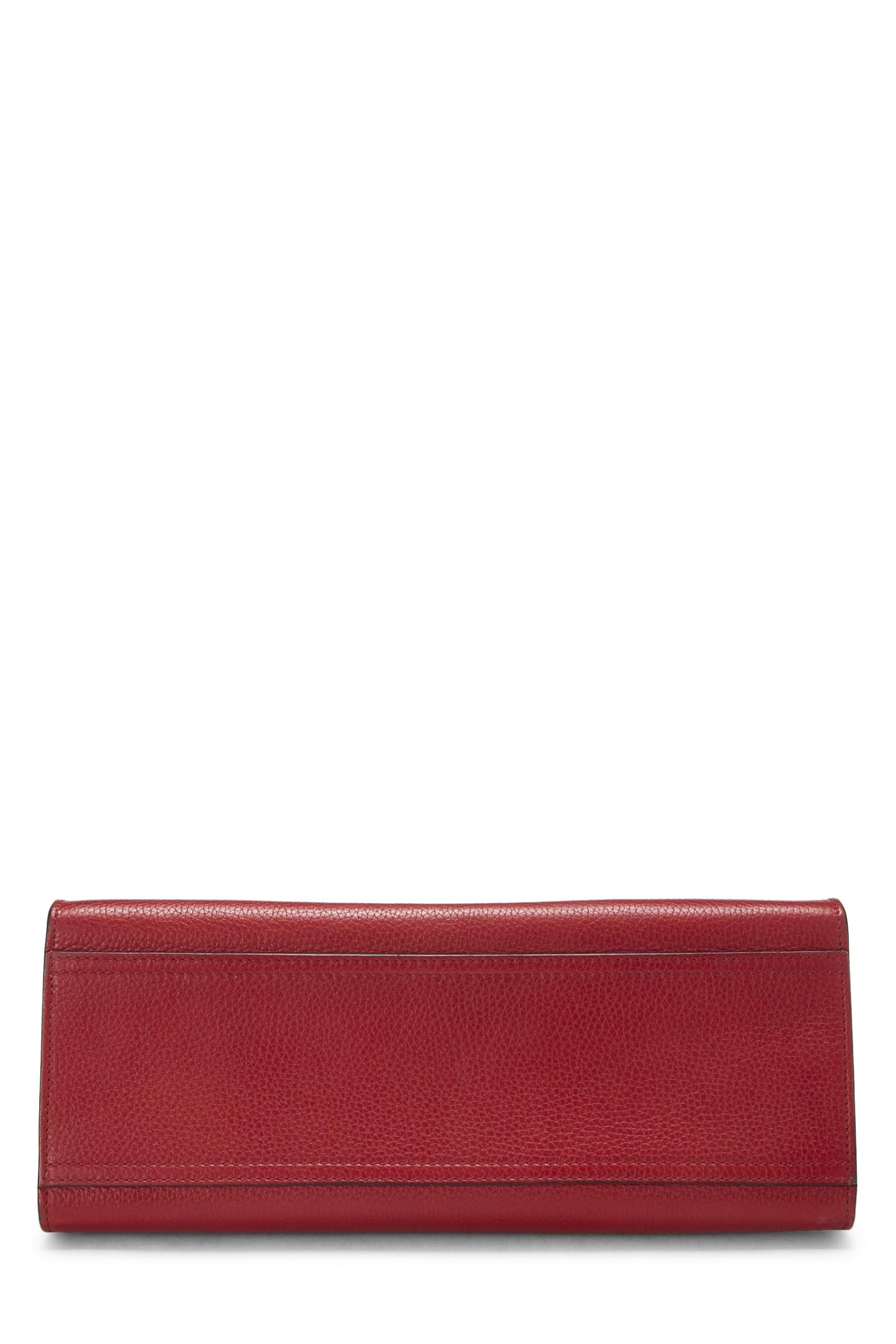 Gucci,  Red Leather GG Marmont Top Handle Flap Bag Small, Red