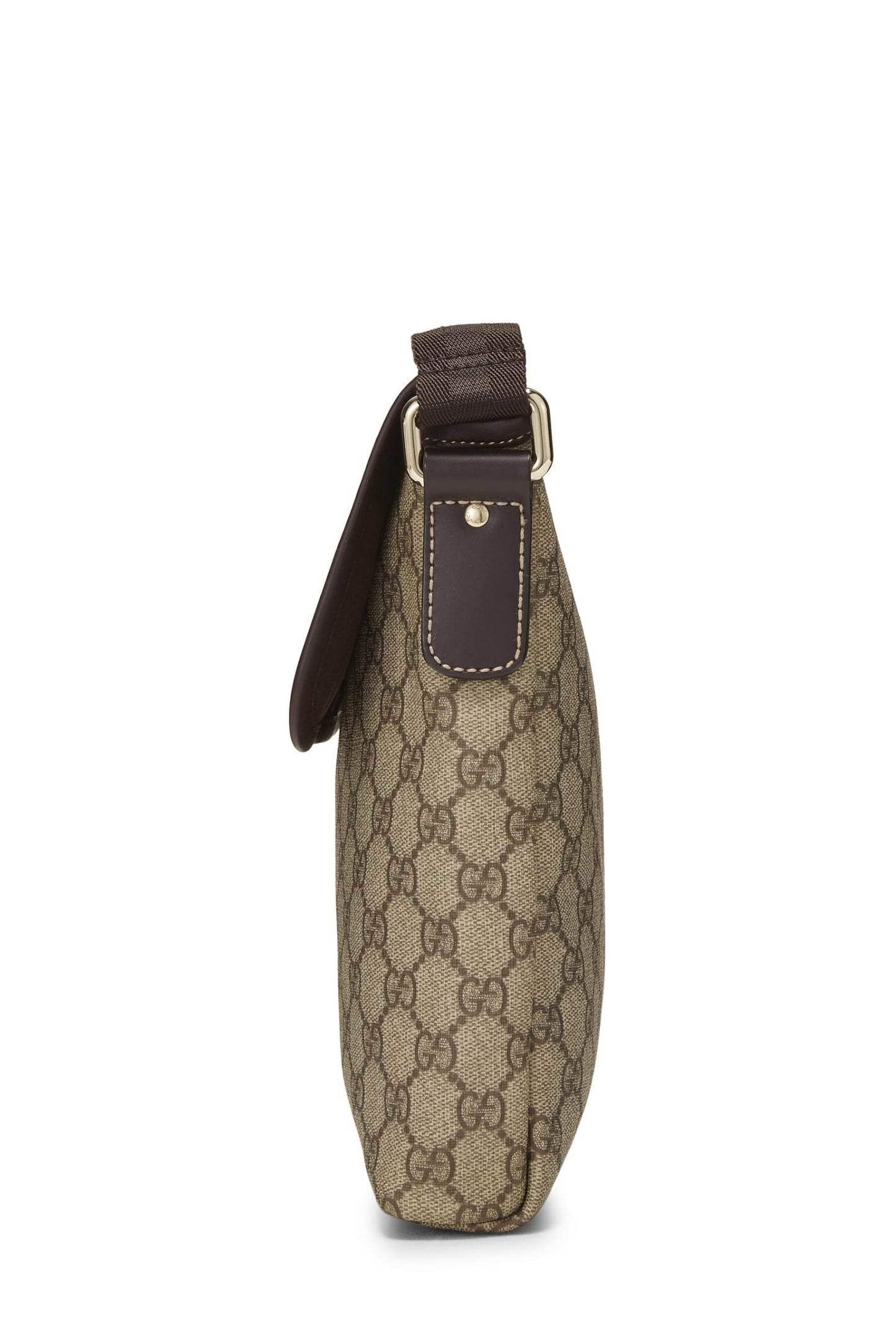 Gucci,  Original GG Supreme Canvas Flap Messenger Small, Brown