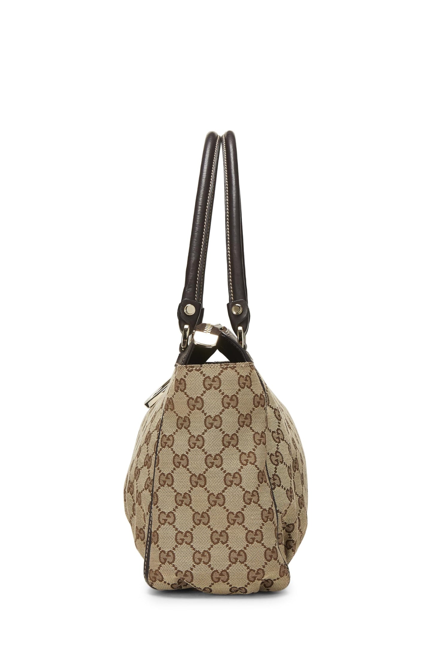 Gucci,  Original GG Canvas Abbey Zip Tote, Brown